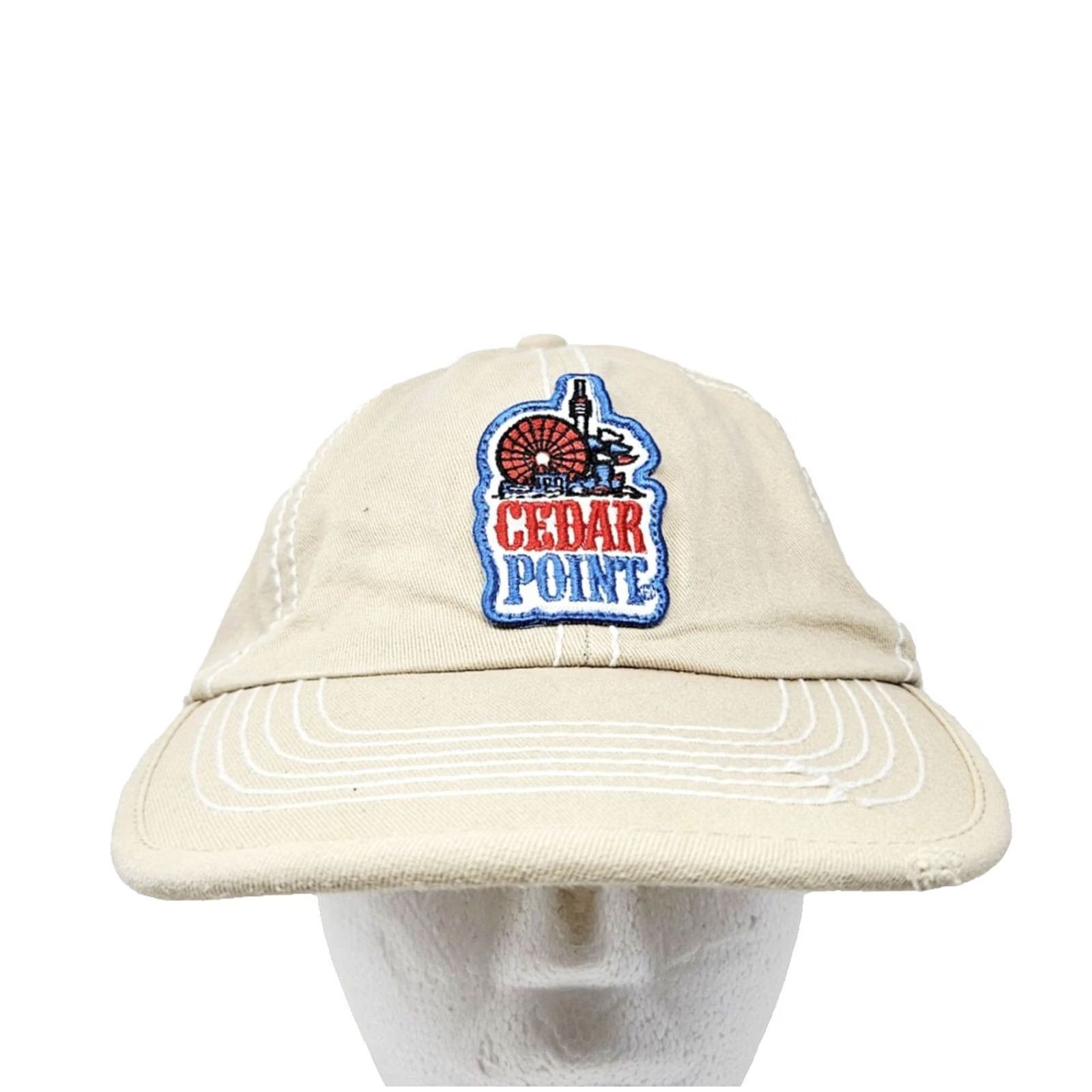 Logo 7 VINTAGE Beige Hat Unbranded Baseball Cap 90s Retro Adjustable One Size Men Size ONE SIZE - 2 Thumbnail