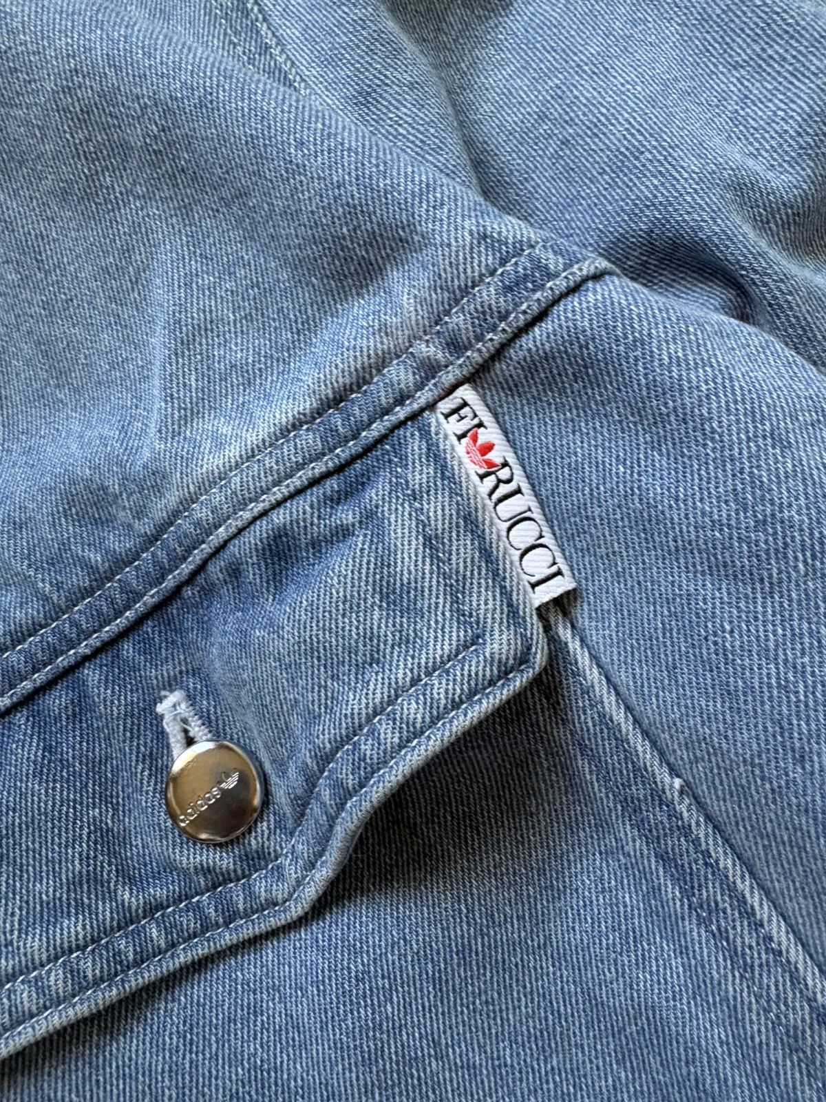 Adidas Adidas x Florucci Y2K Streetwear Women’s Denim Jacket Rare Size XS / US 0-2 / IT 36-38 - 8 Thumbnail