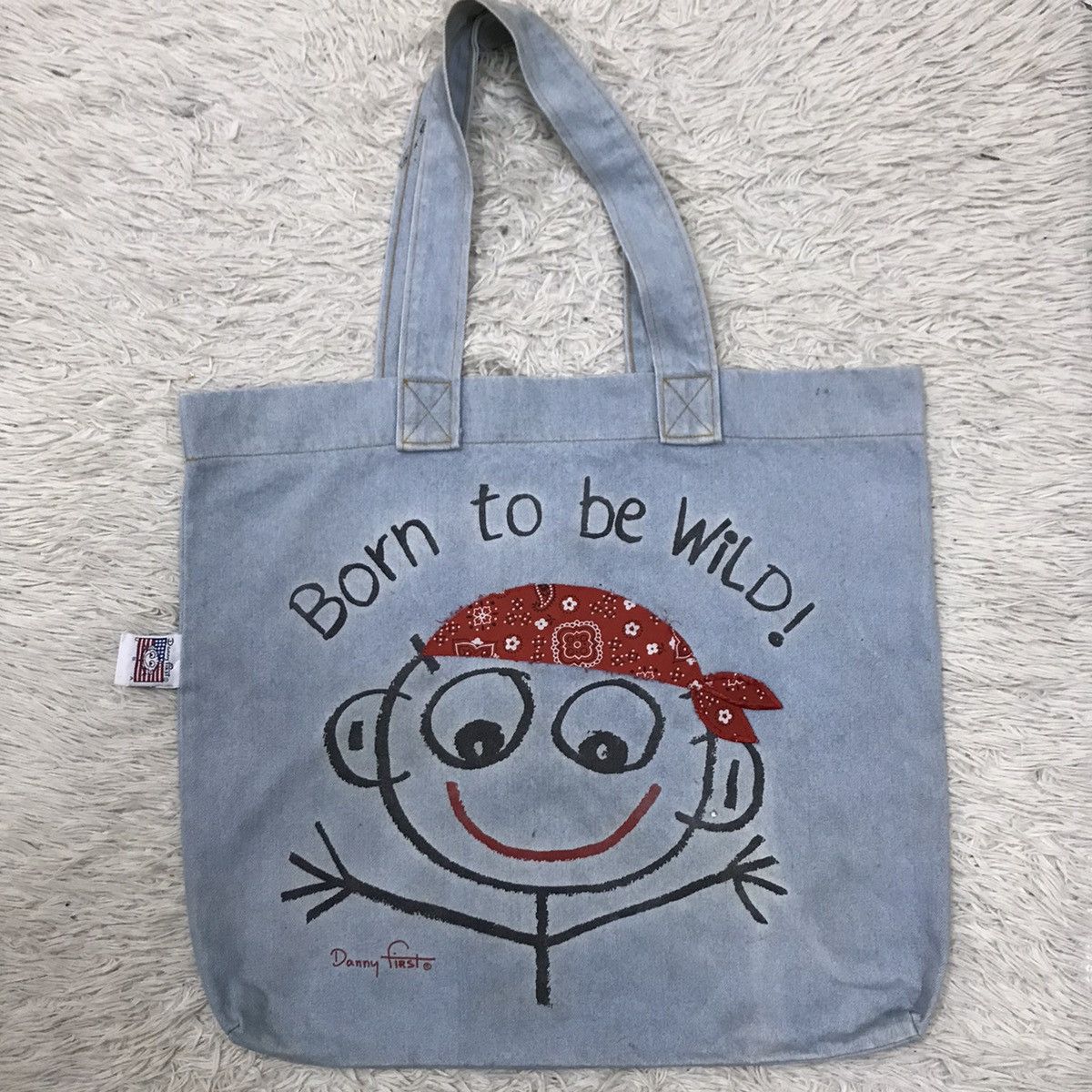 Vintage VINTAGE 90s DANNY FIRST DENIM TOTE BAG Size ONE SIZE - 1 Thumbnail