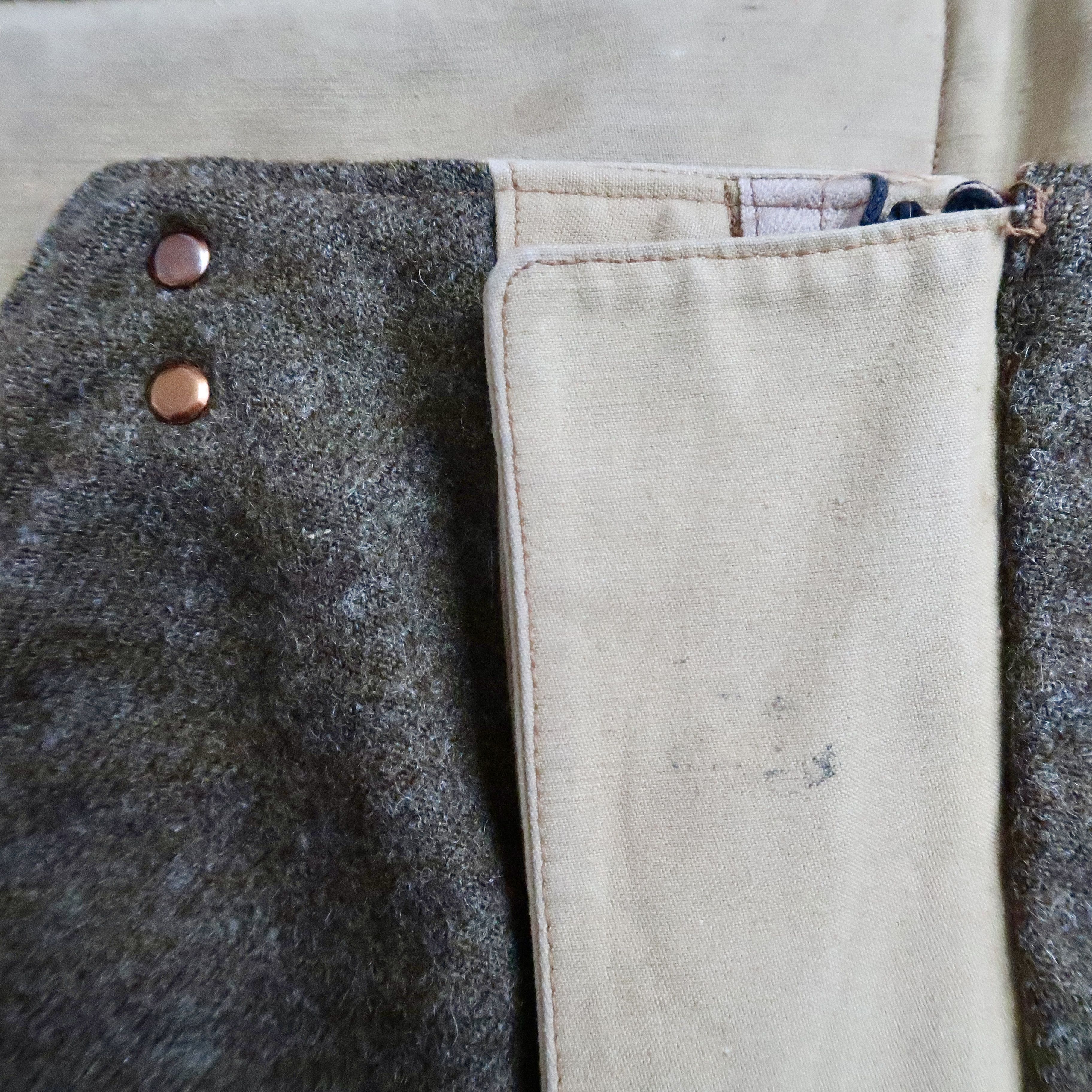 Vintage Rare 1940s Canadian Army wool lined bib overalls Size US 40 / EU 56 - 9 Thumbnail