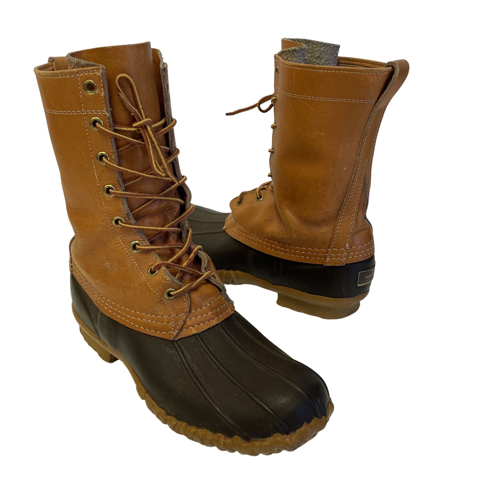L.L. Bean Vtg LL BEAN Duck Boots Leather Maine Hunting Shoes 8 Size US 8 / EU 41 - 2 Thumbnail