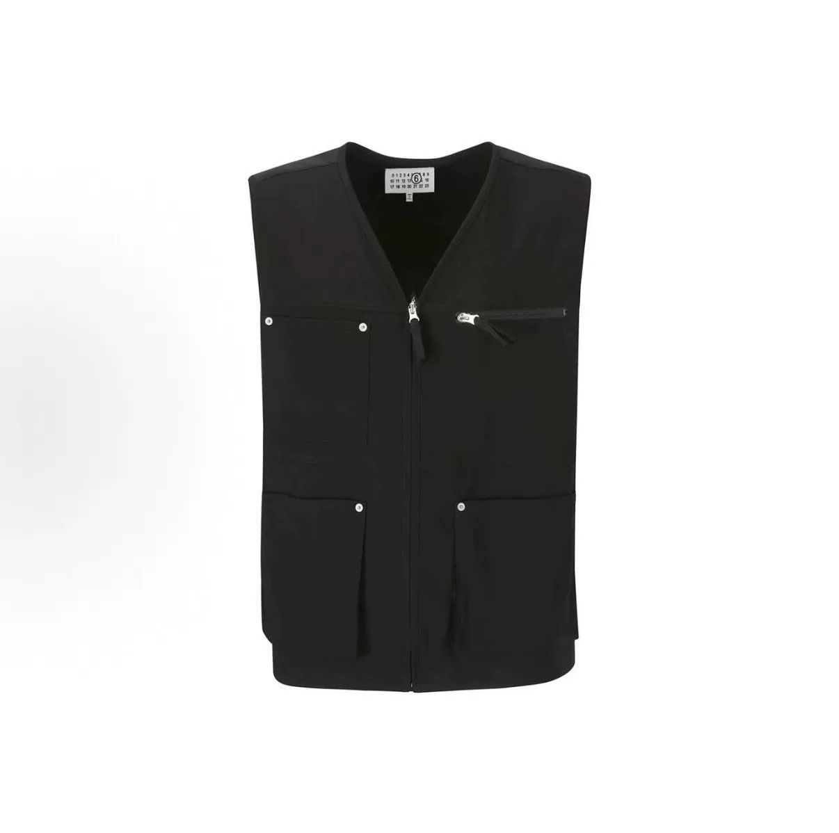 Maison Margiela Maison Margiela 24SS Solid V-Neck Zip Vest Size US S / EU 44-46 / 1 - 1 Thumbnail