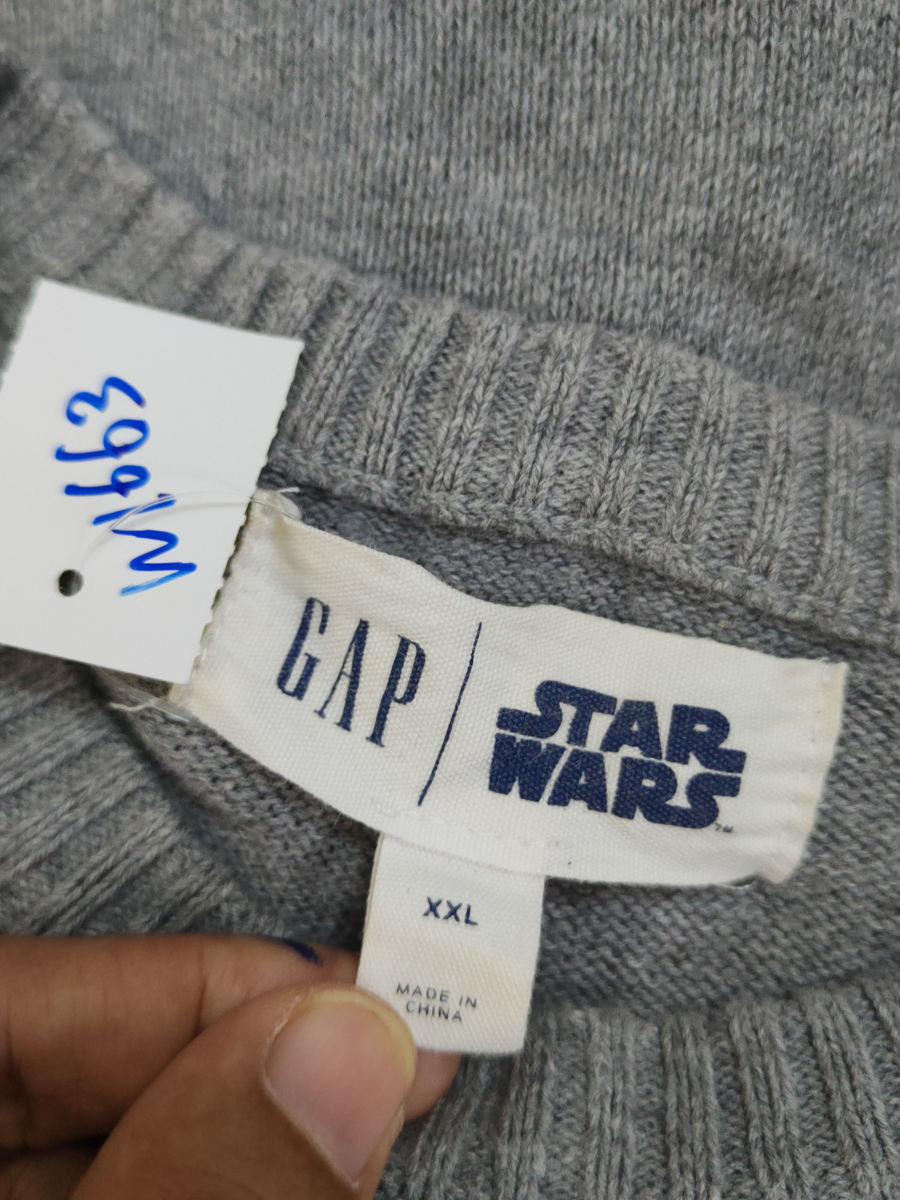 Star Wars Gap-Star Wars Gray Knitwear Sweatshirts #W1663 Size US M / EU 48-50 / 2 - 13 Thumbnail