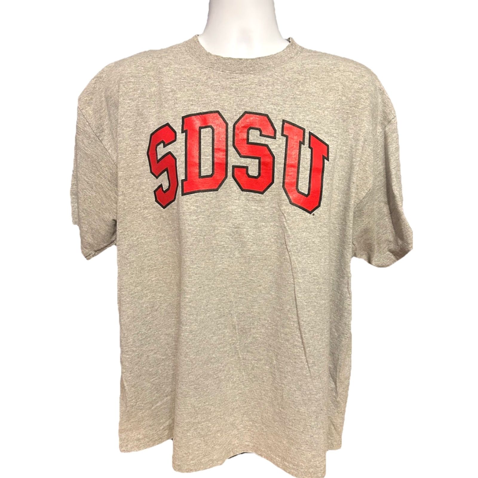 Soffe VTG San Diego State University SDSU Shirt Unisex Adults 2XL Heather Gray Soffe Logo Graphic Tee Shirt Size US XXL / EU 58 / 5 - 6 Thumbnail
