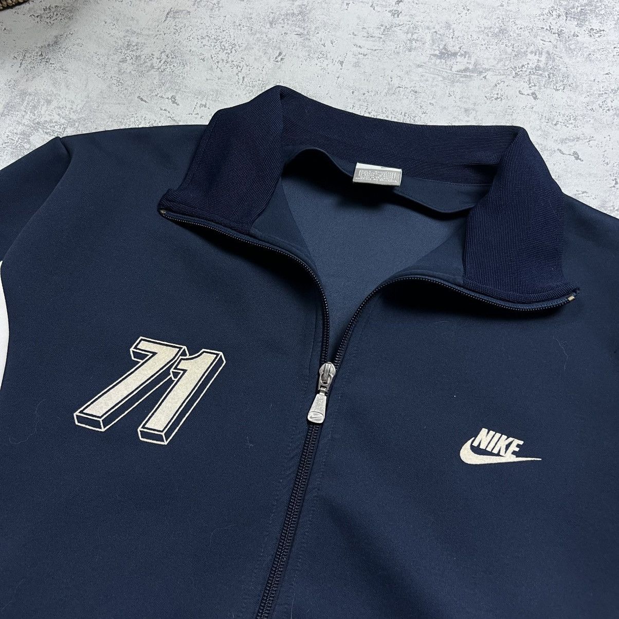 Nike 90s NIKE ATHLETIC VINTAGE Y2K ZIP UP TRACK RETRO JACKET Size US L / EU 52-54 / 3 - 5 Thumbnail