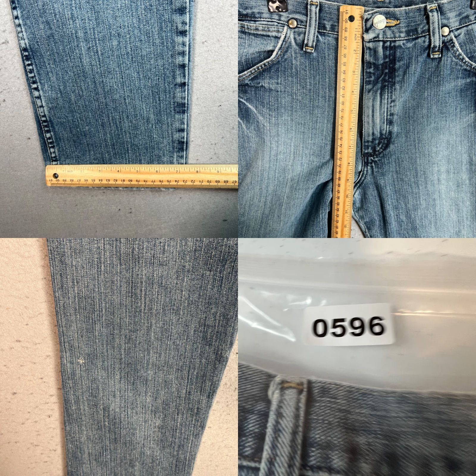Wrangler Wrangler Womens Straight-Leg Denim Jeans Adult Size 31 Light Wash Blue 28x29 Regular Rise Size 24" / US 00 / IT 34 - 8 Thumbnail