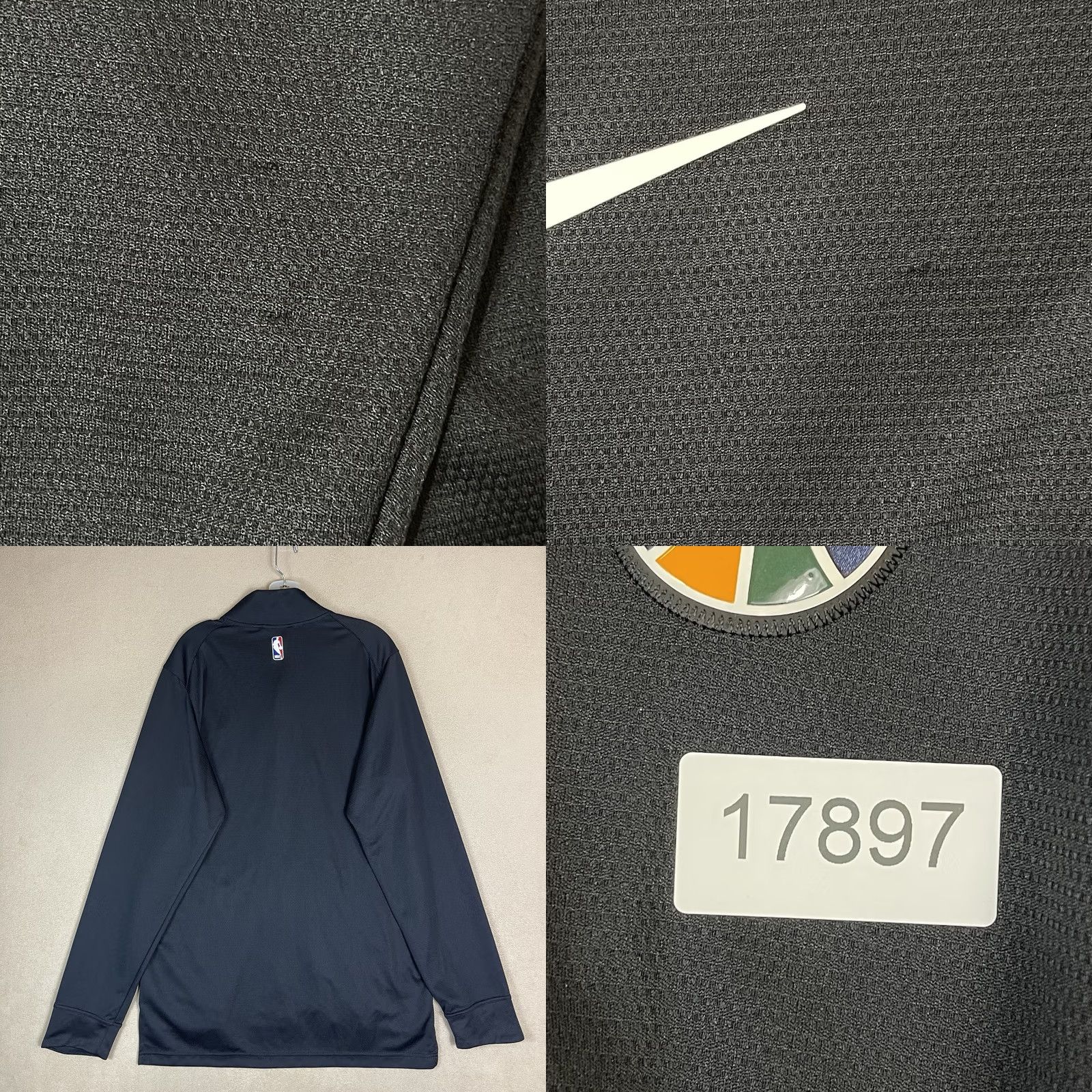 Nike Nike NBA Jacket Mens LT Black Full Zip Utah Jazz Embroidered Logo Dri Fit Size US L / EU 52-54 / 3 - 9 Thumbnail