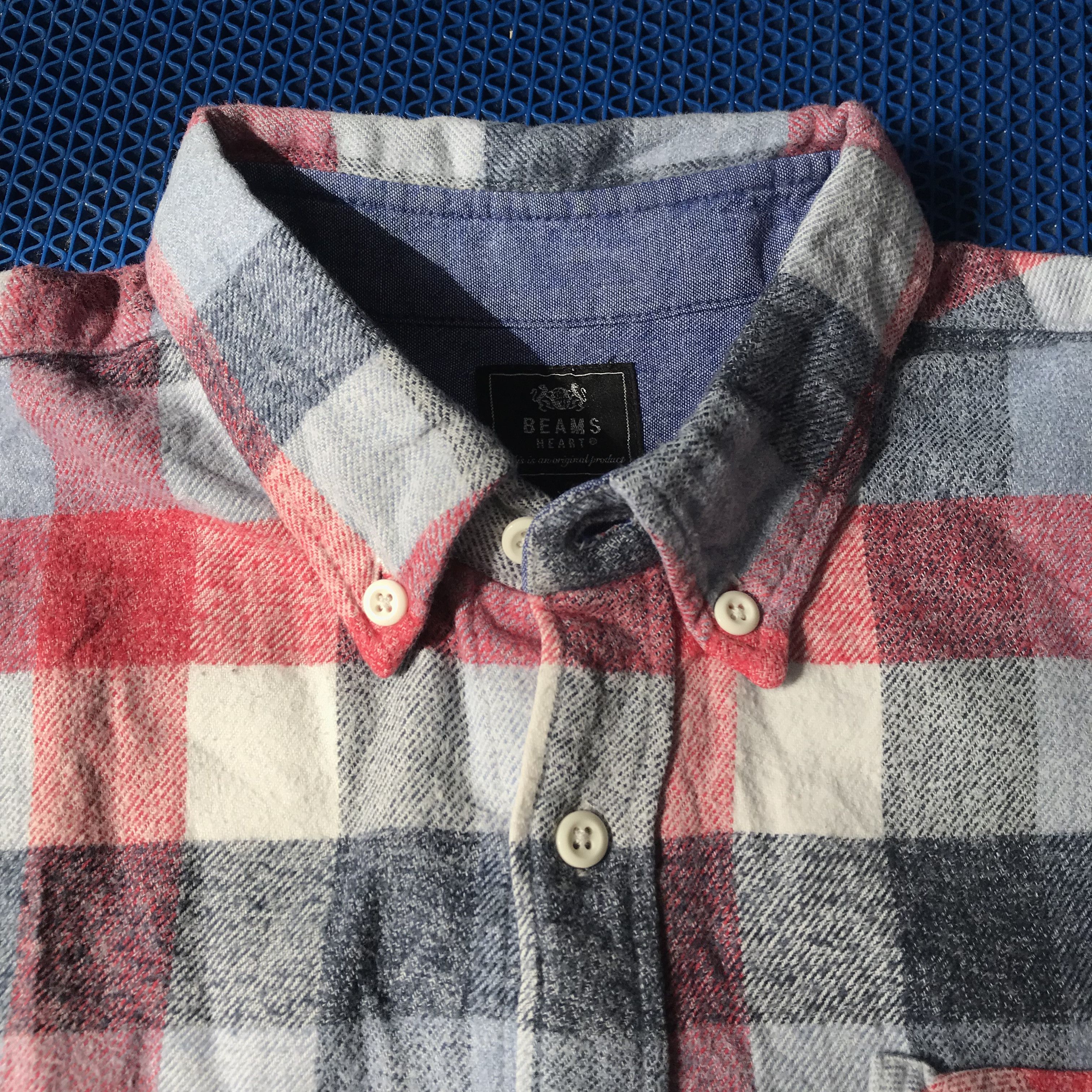 Japanese Brand Beams Heart Flannel Long Sleeves Shirt Size M Tartan Size US L / EU 52-54 / 3 - 8 Thumbnail