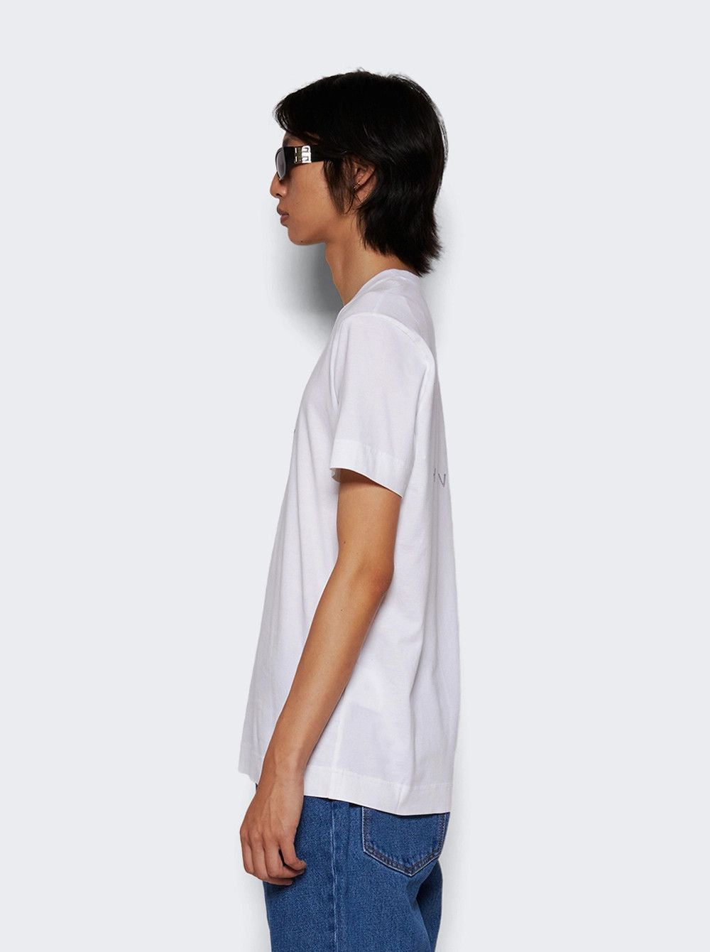Givenchy o1mle0226 Slim Fit Reverse Tee Shirt in White Size US XXL / EU 58 / 5 - 4 Thumbnail