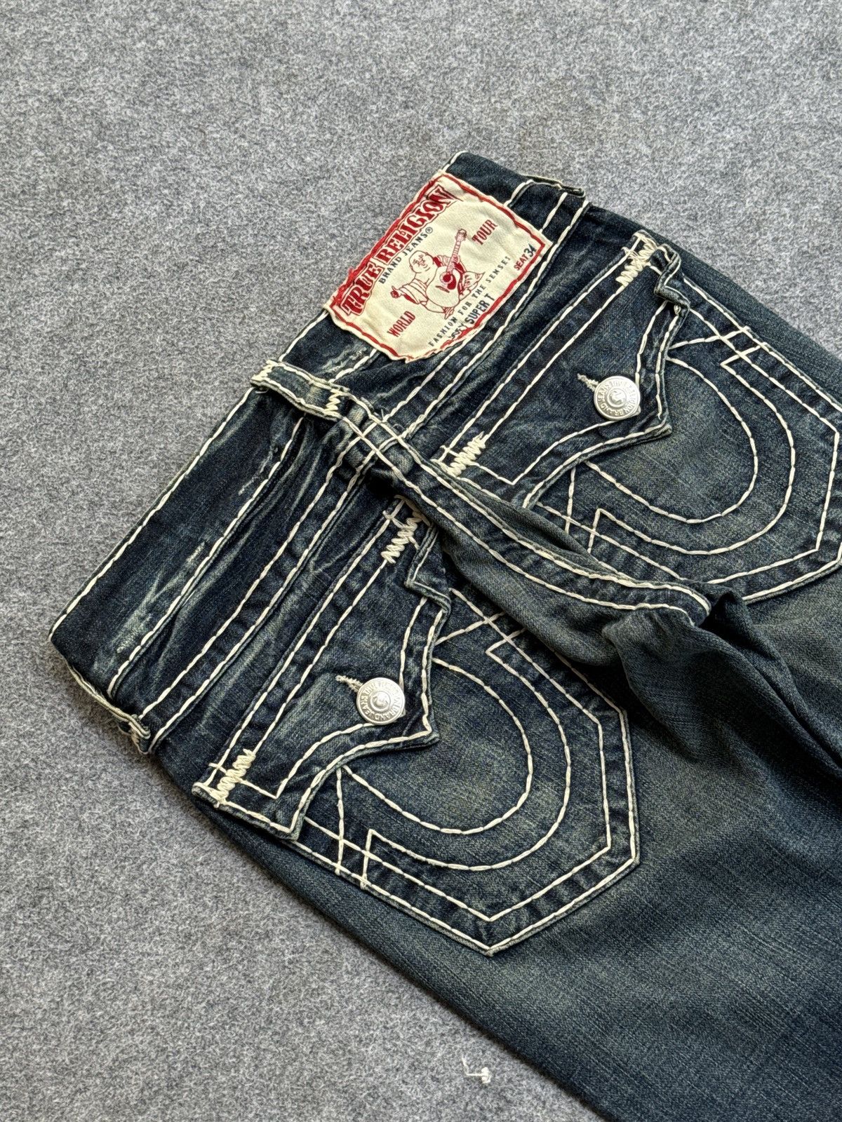 True Religion Vintage Y2k True Religion Jeans Size US 32 / EU 48 - 3 Thumbnail