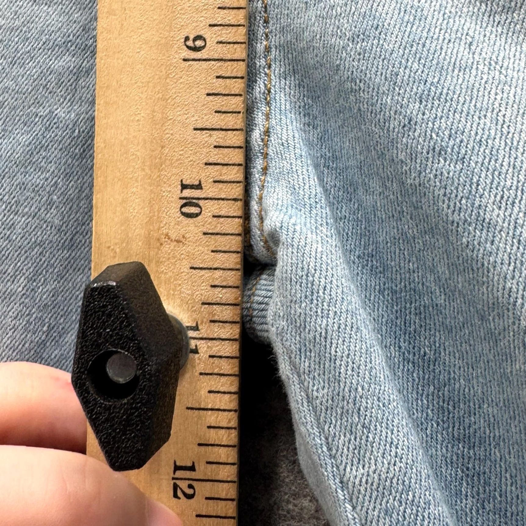 Veronica Beard Veronica Beard Jeans Womens 26 Light Blue High Rise Kick Flare 11" Raw Hem Denim Stretch 5-Pocket Zip Fly Size 26" / US 2 / IT 38 - 6 Thumbnail