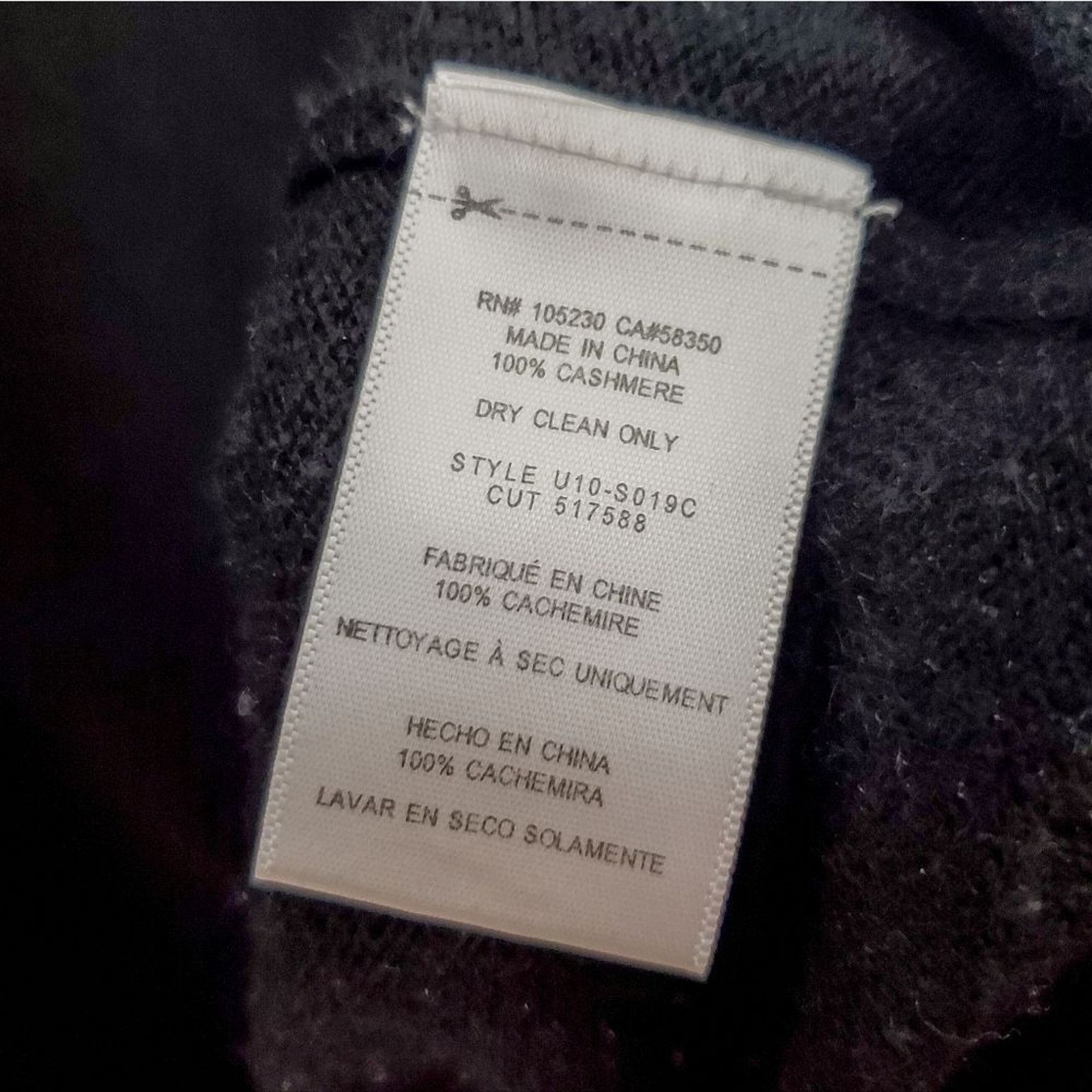 Equipment Equipment Black Gray 100% Cashmere Oscar Sweater Dress Sz M Size M / US 6-8 / IT 42-44 - 6 Thumbnail