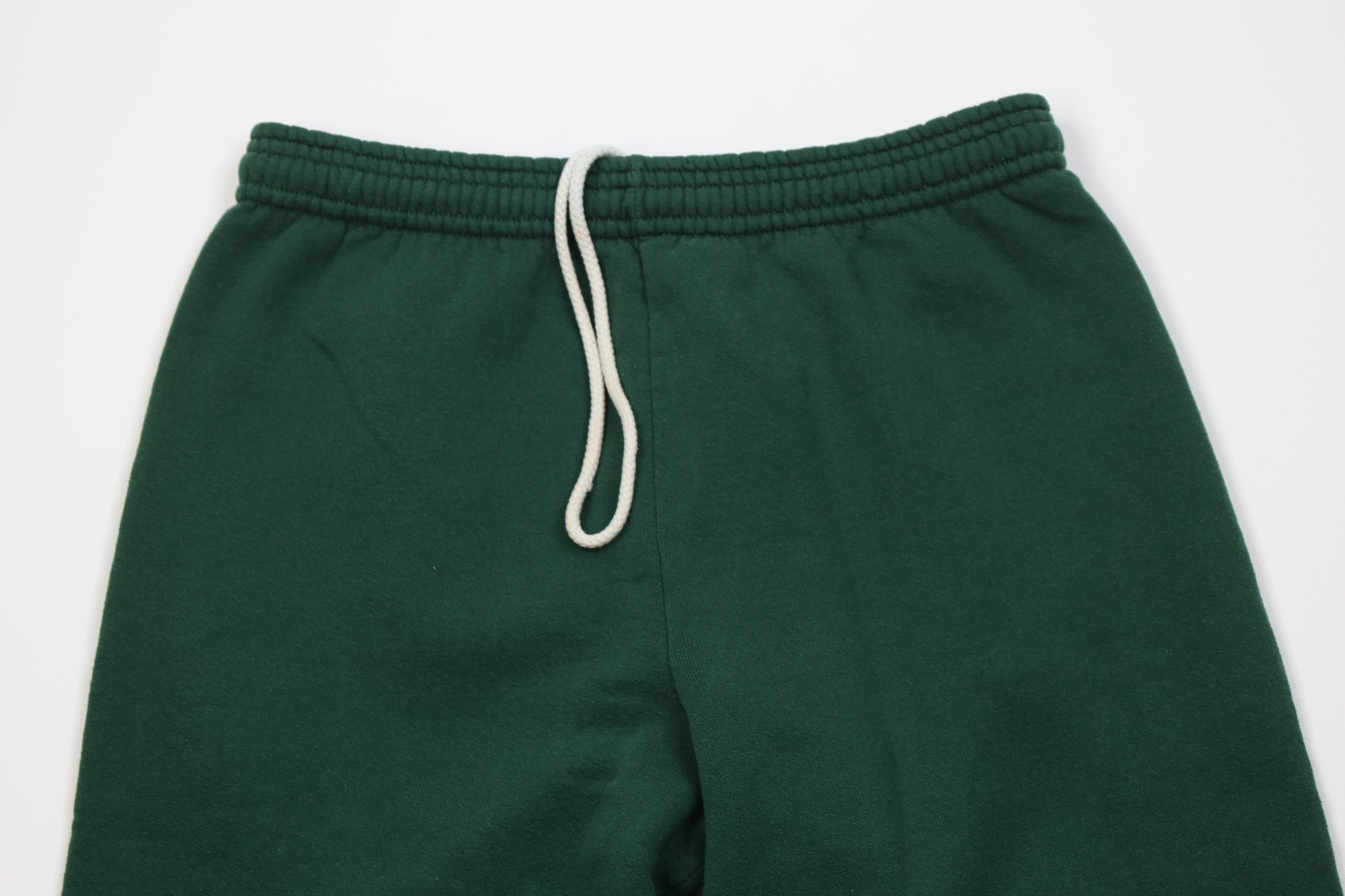 Vintage Vintage 90s Streetwear Blank Sweatpants Joggers Green USA Size US 34 / EU 50 - 2 Thumbnail