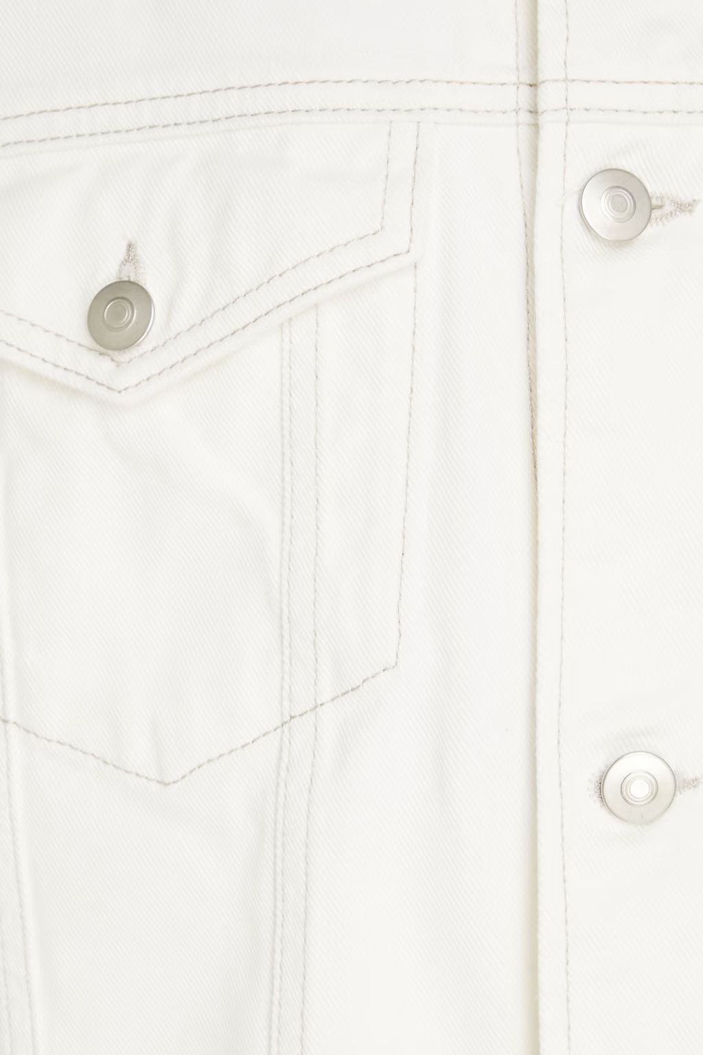 Maison Margiela o1y0625 Denim Jacket in White Size XS / US 0-2 / IT 36-38 - 4 Thumbnail