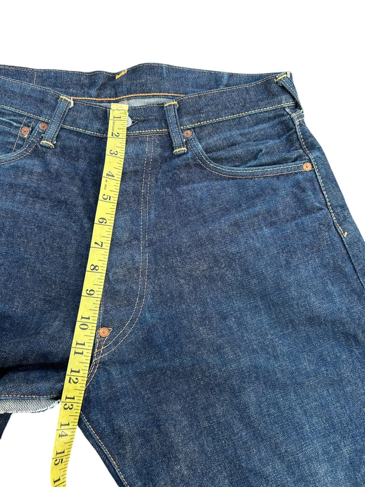 Kapital VINTAGE EVISU SELVEDGE THRASHED DENIM JEANS Size US 32 / EU 48 - 17 Thumbnail
