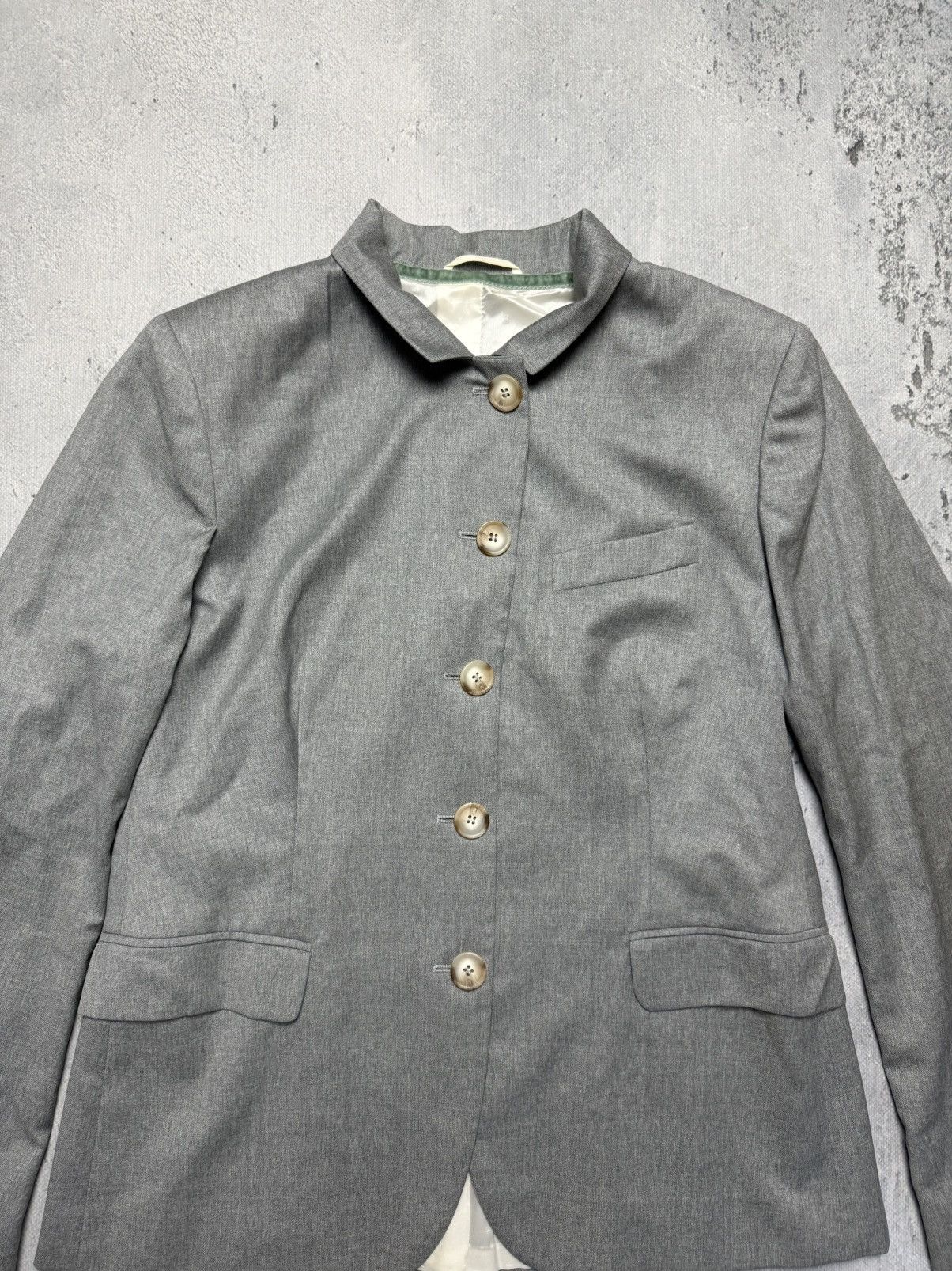 Luciano Barbera Luciano Barbera Womens Wool Casual Blazer Made In Italy Lux Size L / US 10 / IT 46 - 10 Thumbnail