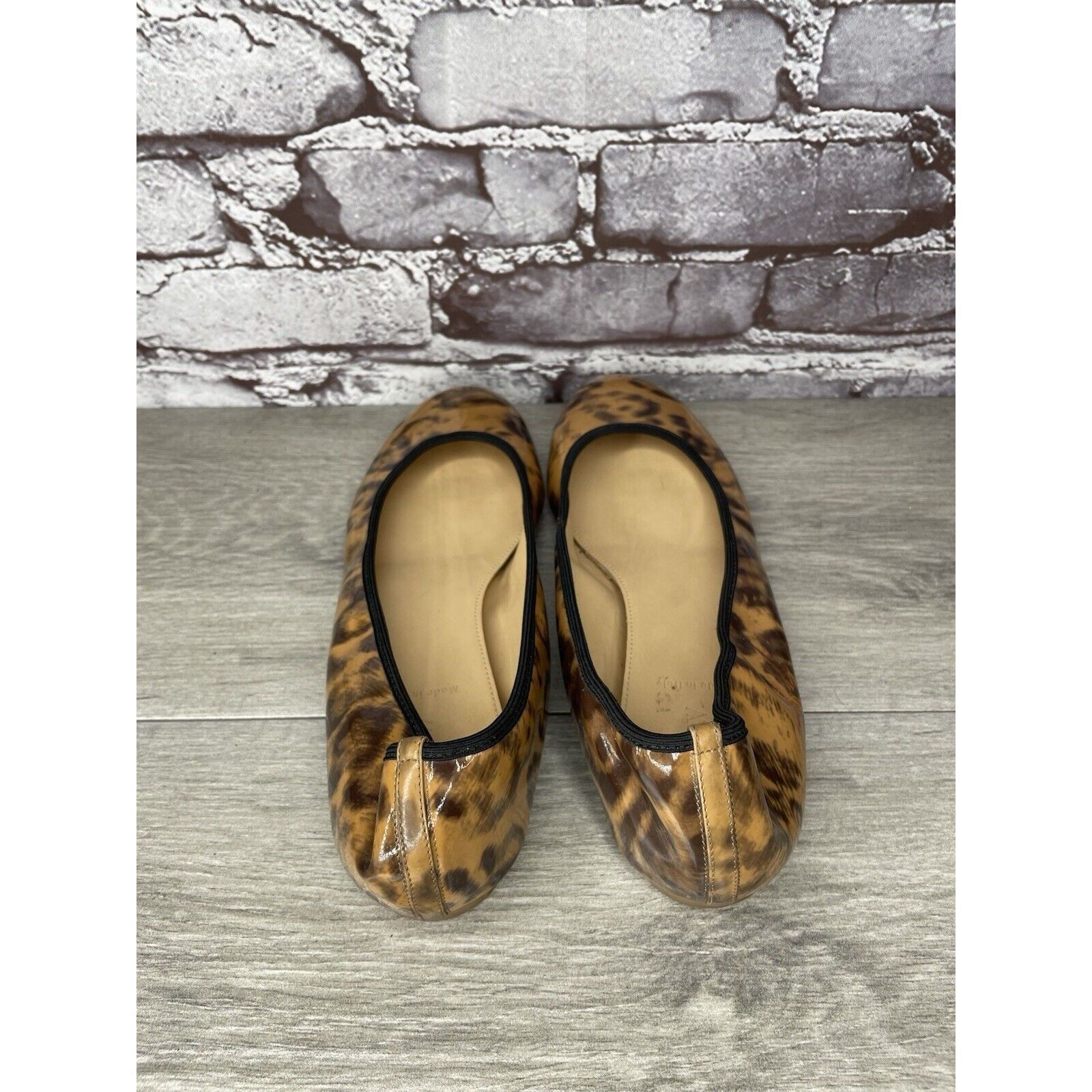 J.Crew J. Crew Caramel Animal Print Patent Leather Ballet Flats Wom Size US 9 / IT 39 - 20 Thumbnail