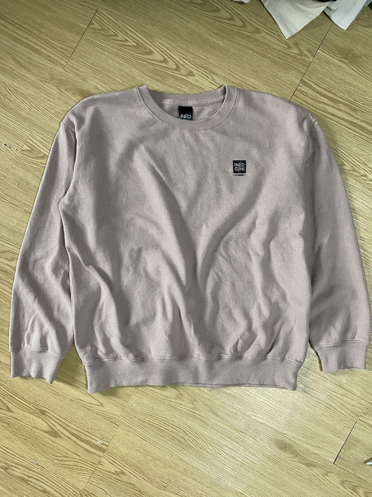 Ined Homme by Issey Miyake Crewneck Back Hit Back Print