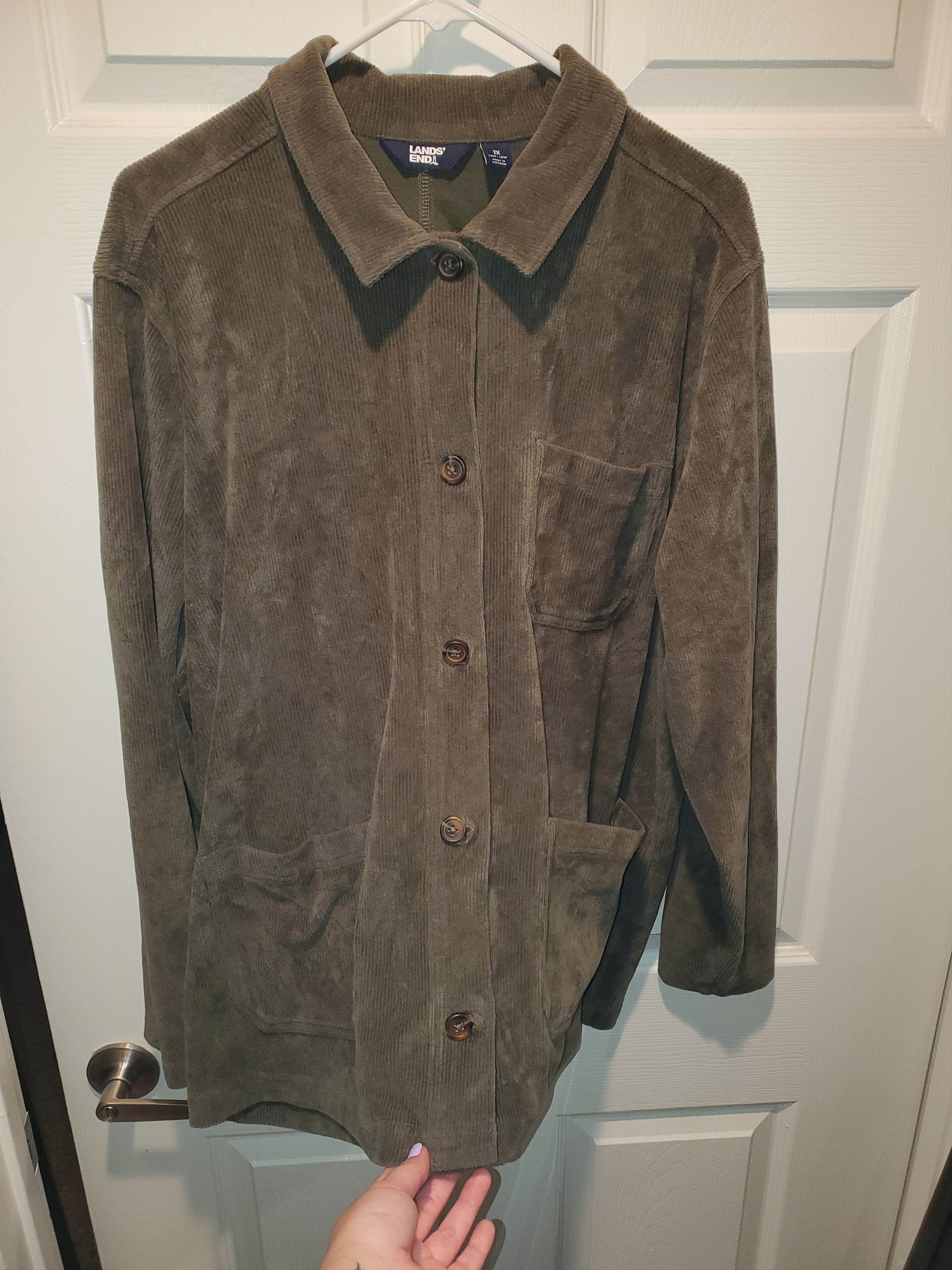 Lands' End Women's Lands End Shacket-size 1x (16w-18w) Size XXL / US 16-18 / IT 52-54 - 2 Thumbnail