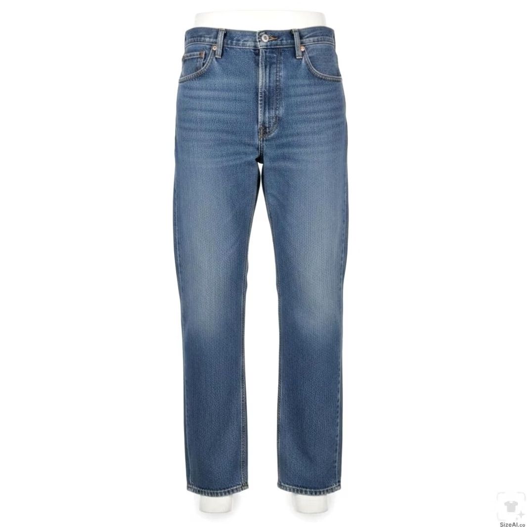 Levi's Levi's 505 Jeans Mens 42x30 Blue Medium Wash Straight Denim Zip Fly Regular Fit Size US 42 / EU 58 - 2 Thumbnail