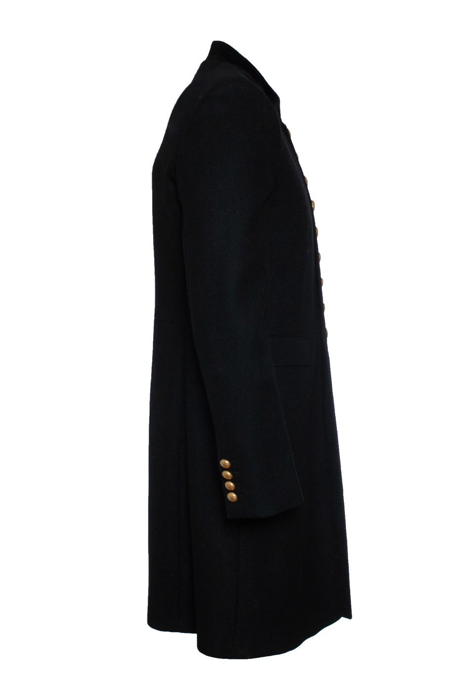 Saint Laurent Paris Saint Laurent, Military officer wool coat in black 2016 Size US L / EU 52-54 / 3 - 4 Thumbnail