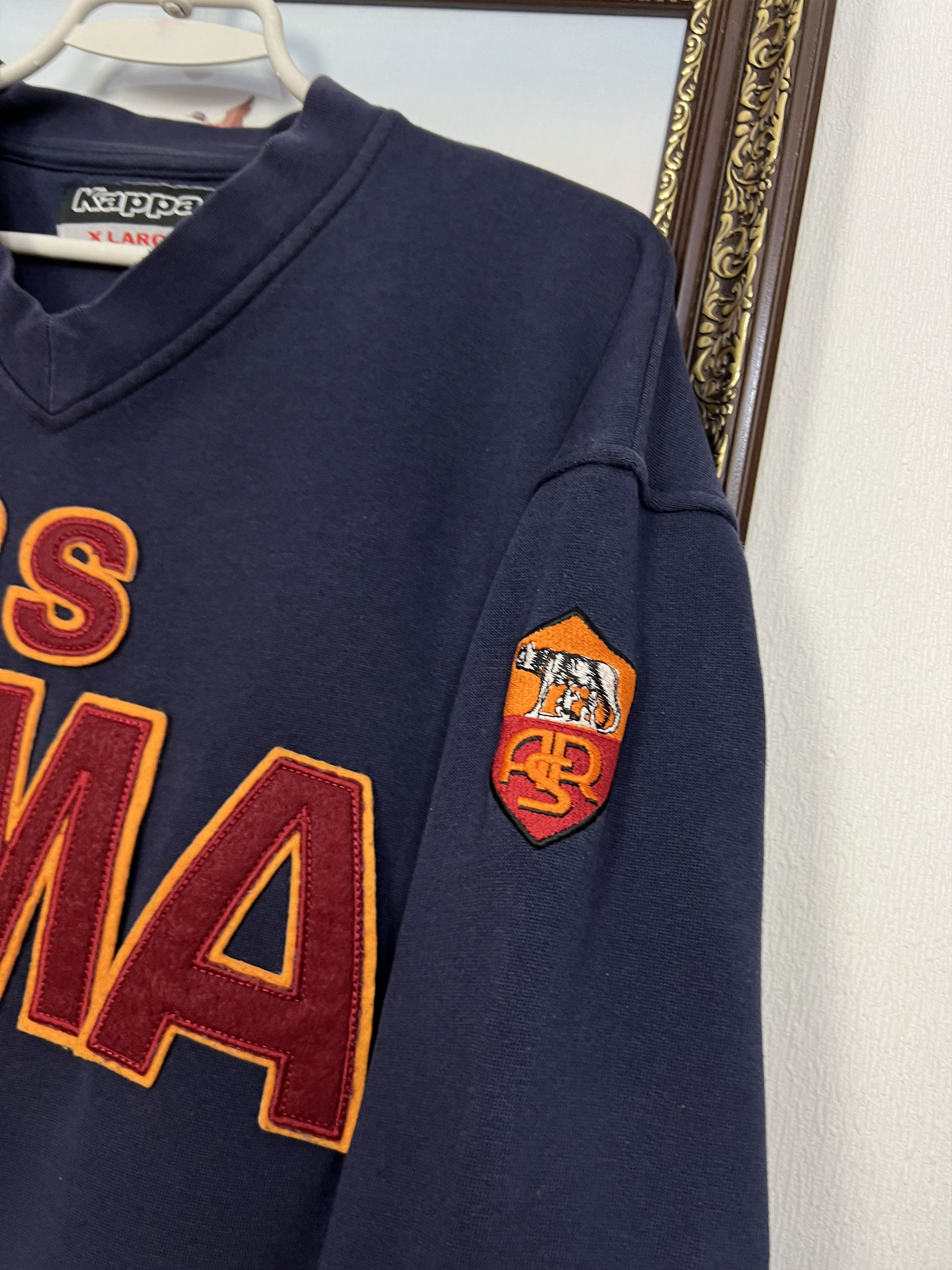 Kappa Vintage AS Roma Football Sweatshirt Soccer Crewneck Maglia Size US XL / EU 56 / 4 - 4 Thumbnail