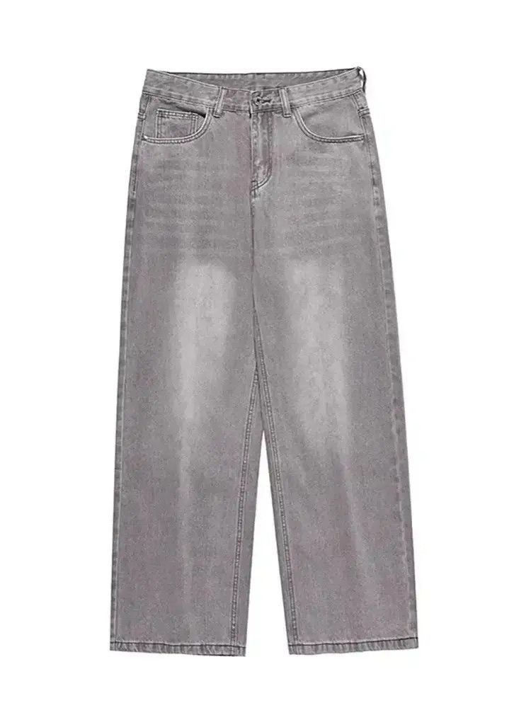 Japanese Brand Retro Loose Straight Drop Solid Color Jeans Size US 32 / EU 48 - 6 Thumbnail