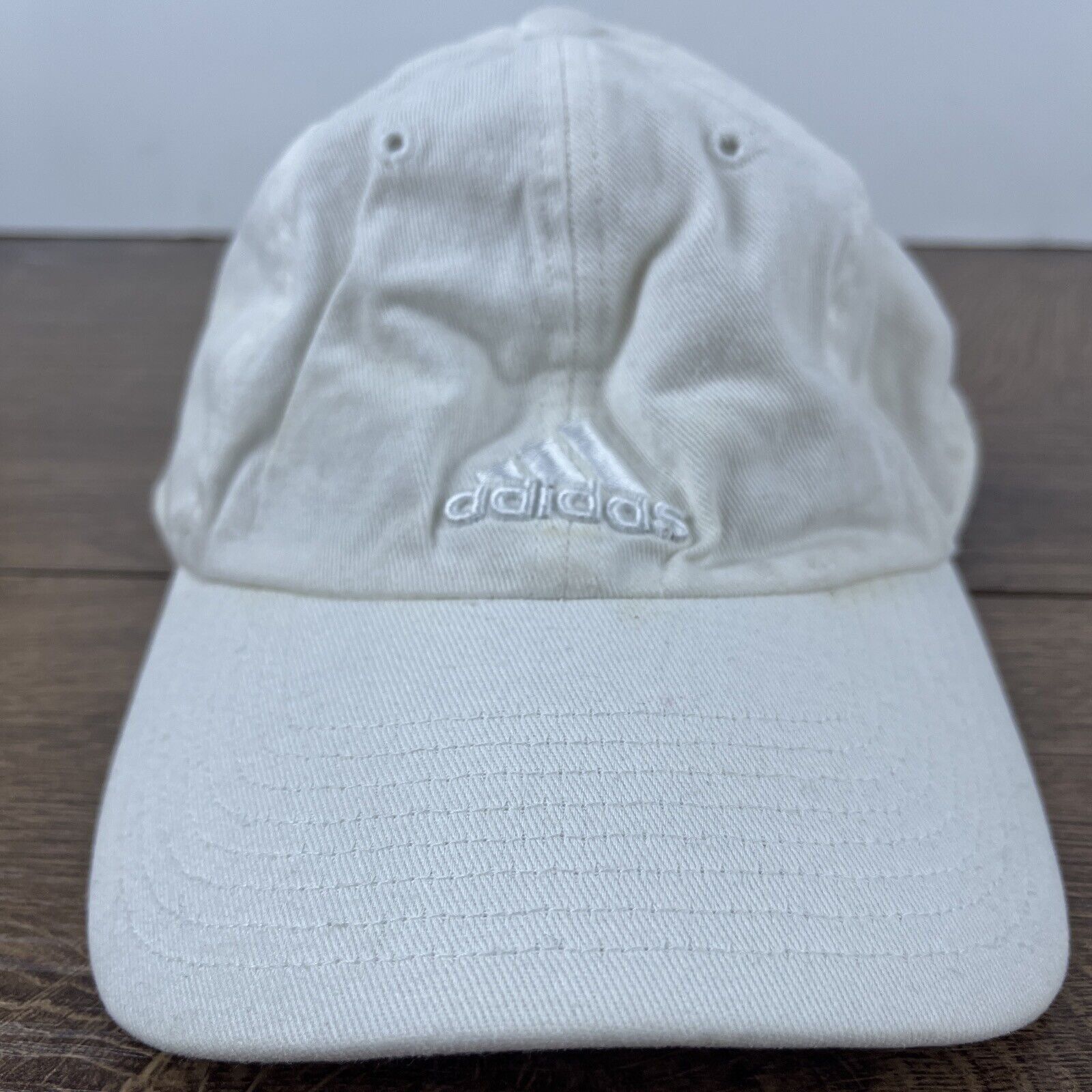 Adidas Adidas White Hat Adidas Athletic Running Hat Adjustable Adul Size ONE SIZE - 1 Thumbnail
