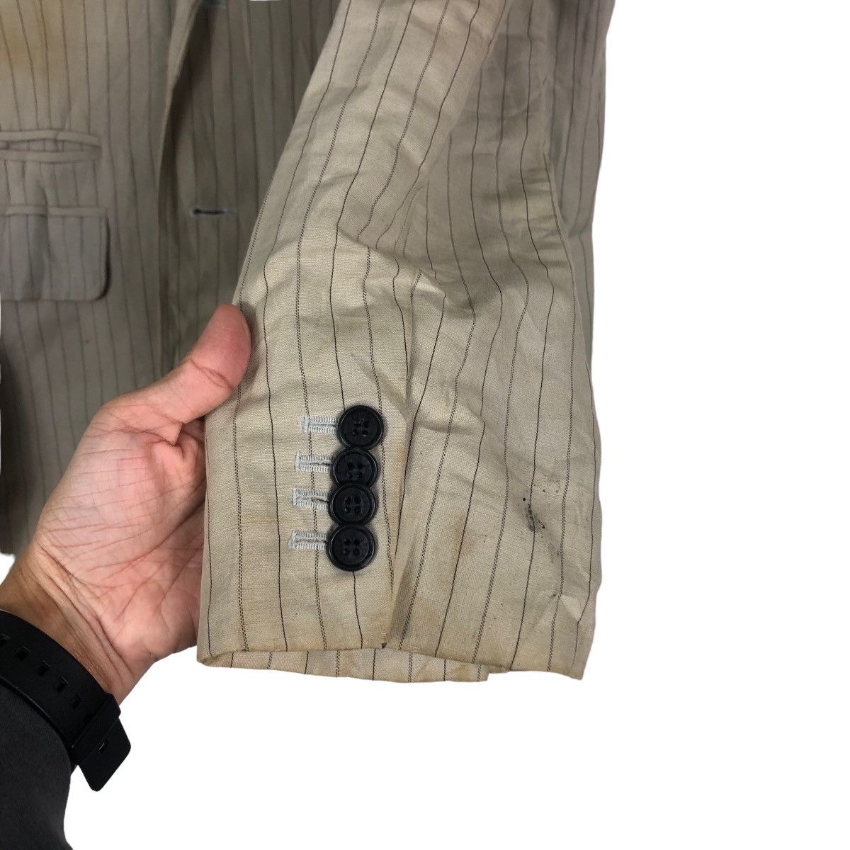 Armani Exchange 🔥Vintage Hickory Chore Jacket Armani Exchange Size US M / EU 48-50 / 2 - 15 Thumbnail
