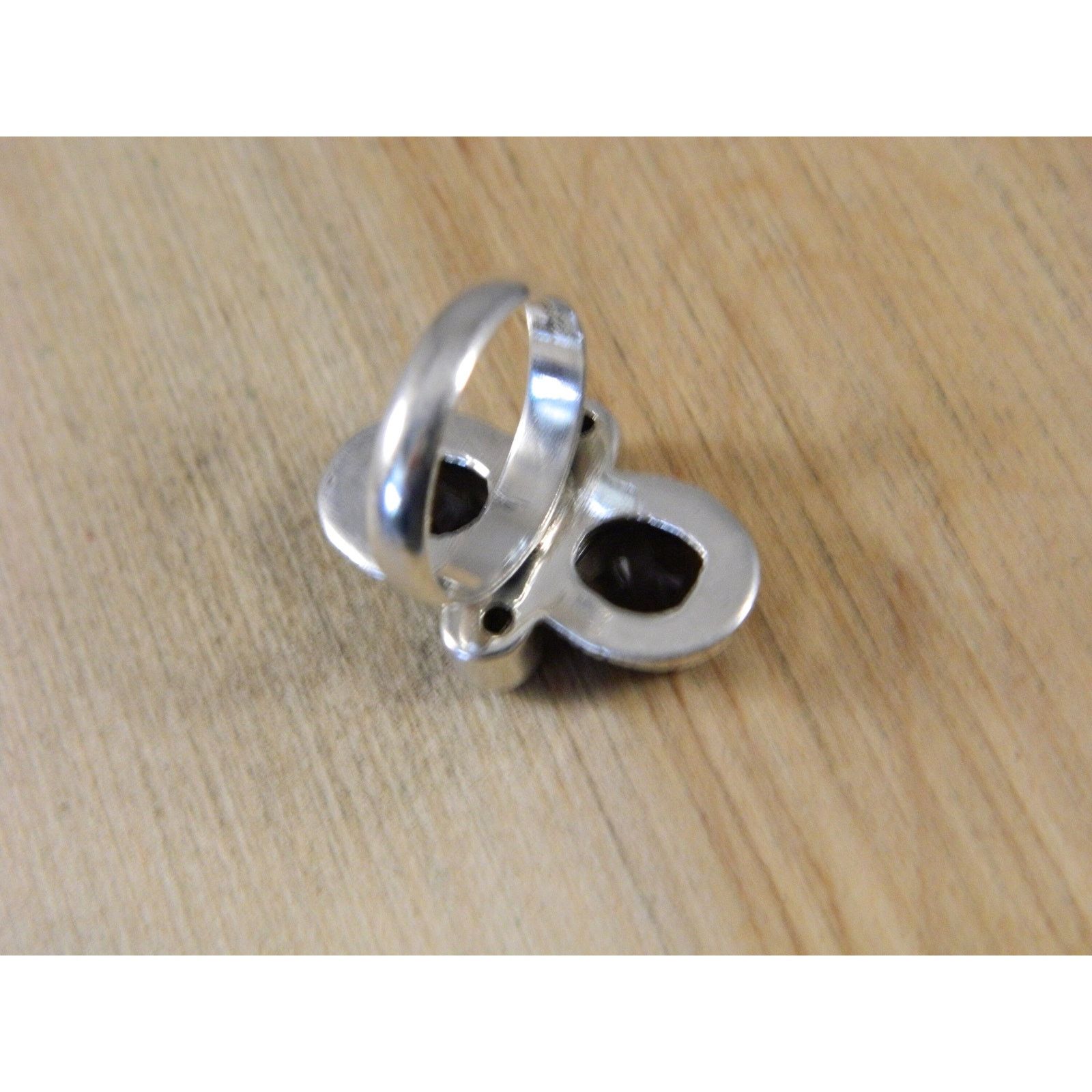 honeyee.com Vintage Topaz Sterling Silver Pearl Multi Stone Ring Sz 6.25 Size ONE SIZE - 3 Thumbnail