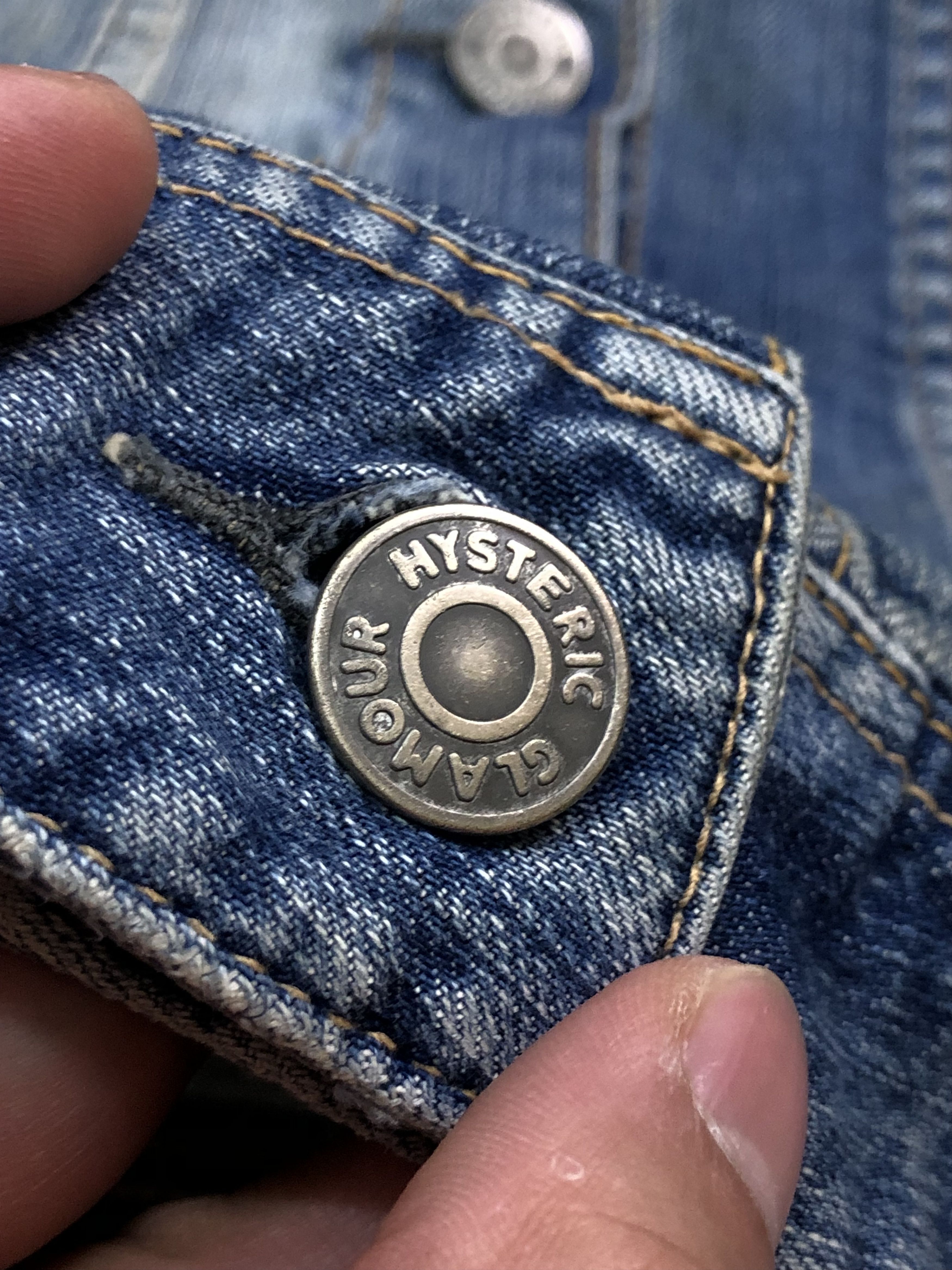 Hysteric Glamour RARE🔥90’S HYSTERIC KINKY JEANS TAKUYA KIMURA DENIM JACKET Size XXS / US 00 / IT 34 - 11 Thumbnail