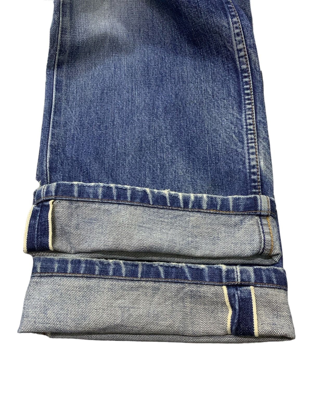 Levi's × Vintage Vintage Levis 504 Selvedge Baggy Cut Distressed Jeans Size US 30 / EU 46 - 17 Thumbnail