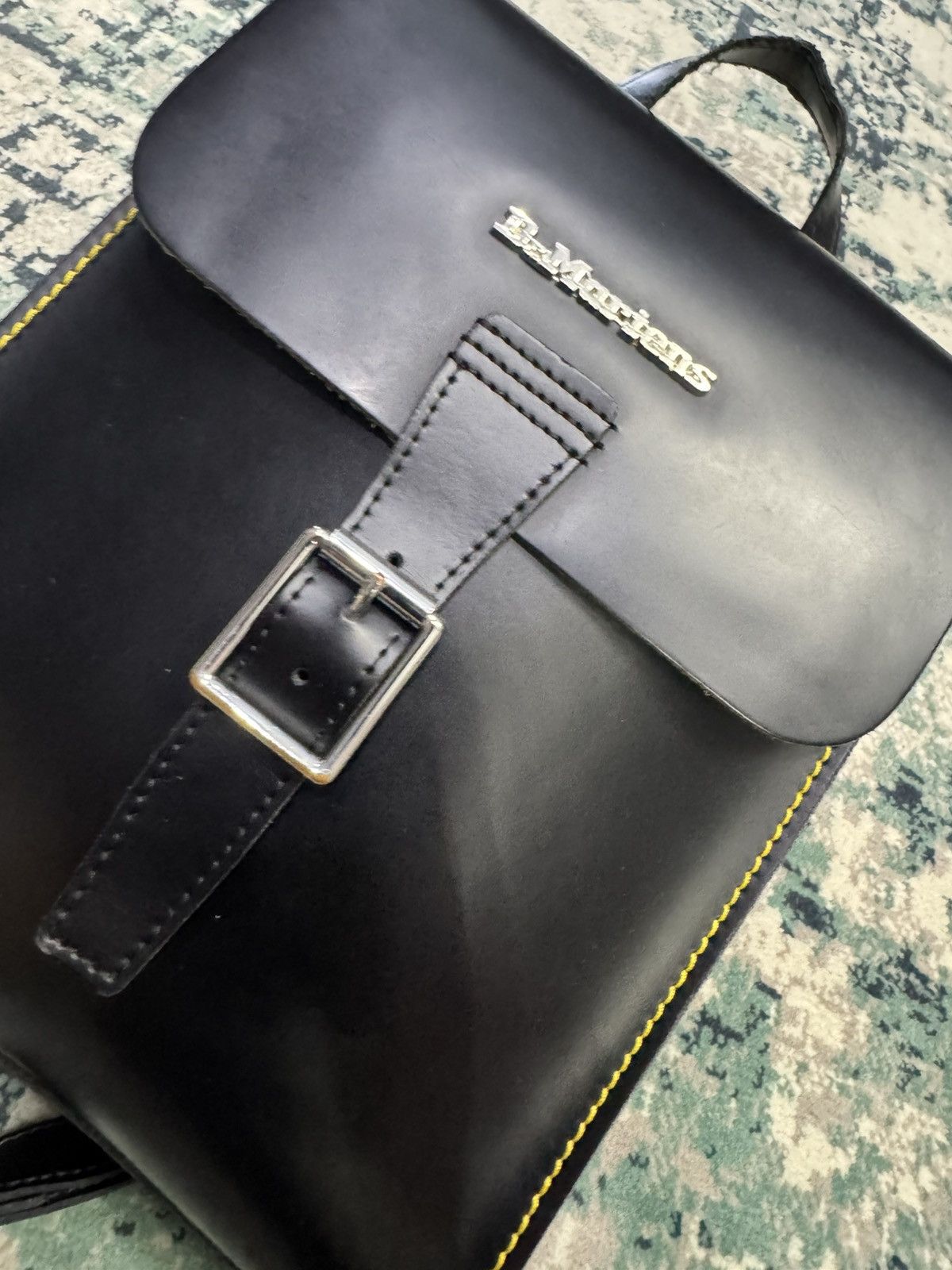 Dr. Martens DR MARTENS YELLOW THREADS LEATHER BAG BAGPACK Size ONE SIZE - 6 Thumbnail