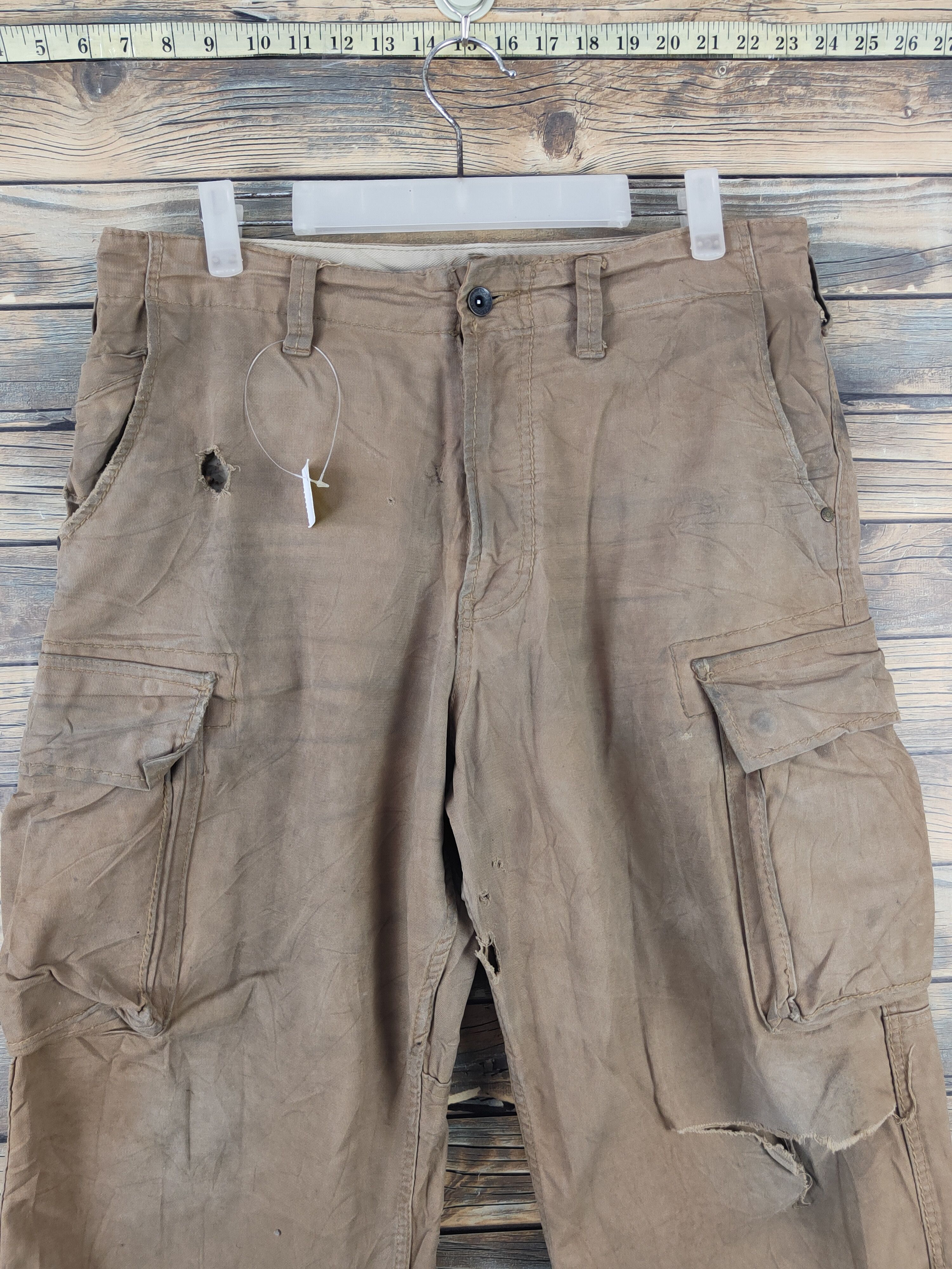 Japanese Brand Evenriver Brown Multipocket Tactical Cargo Pants #W2181 Size US 33 - 2 Thumbnail