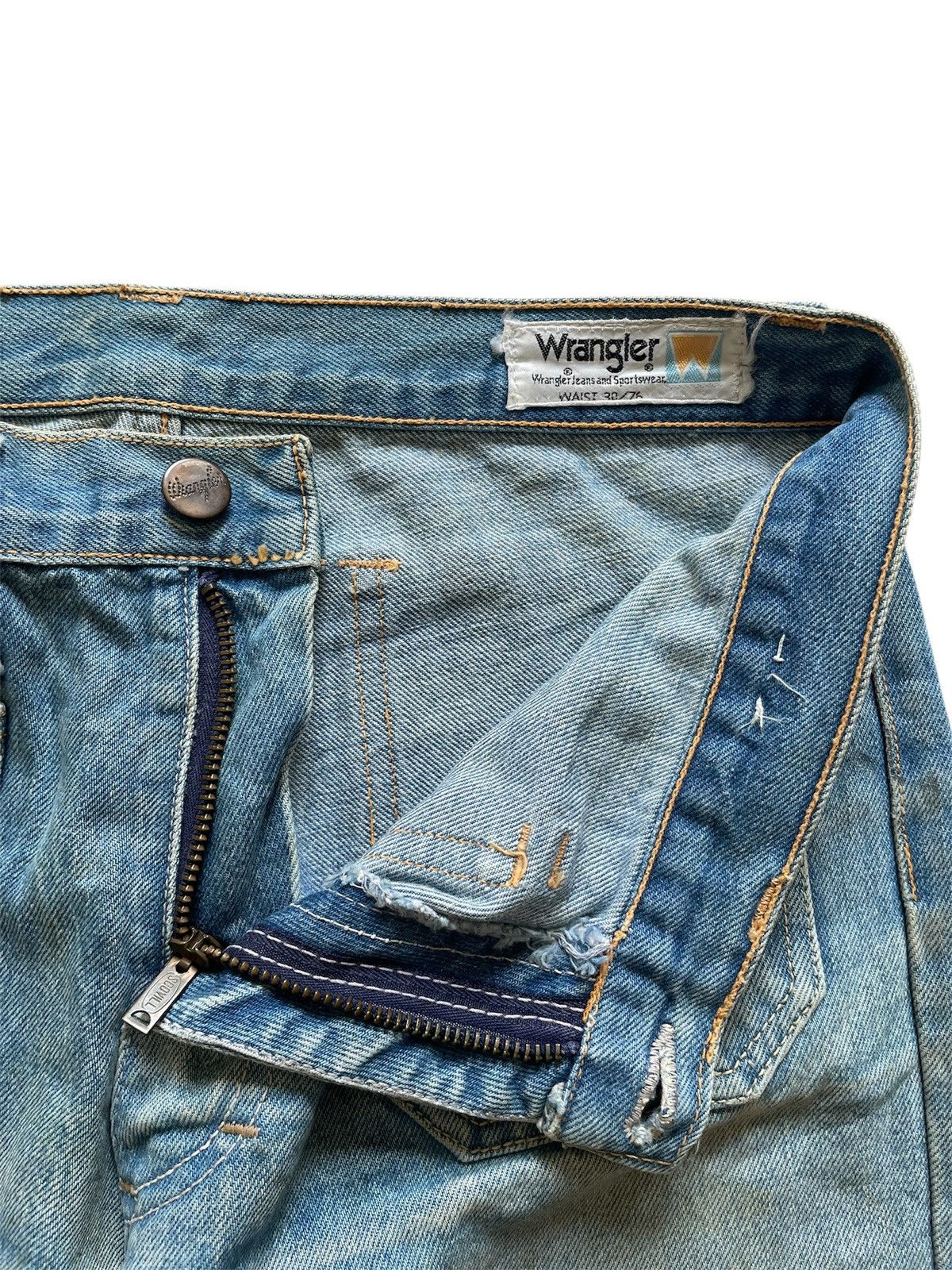 Vintage × Wrangler Vintage Wrangler Bushpant Bellbottom Jeans Size US 29 - 5 Thumbnail