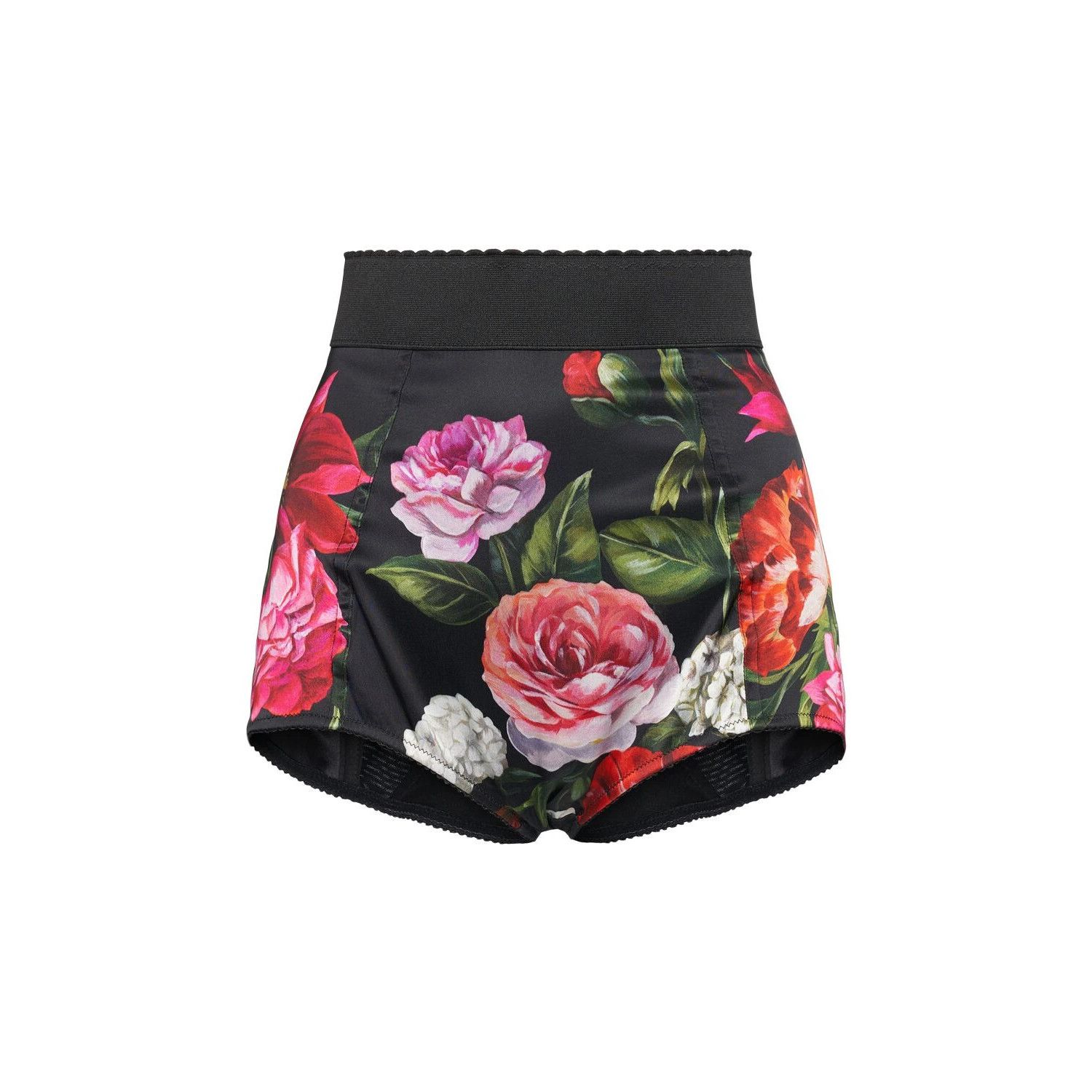 DOLCE&GABBANA $1345 Black Satin Shorts New & Authentic (Wome
