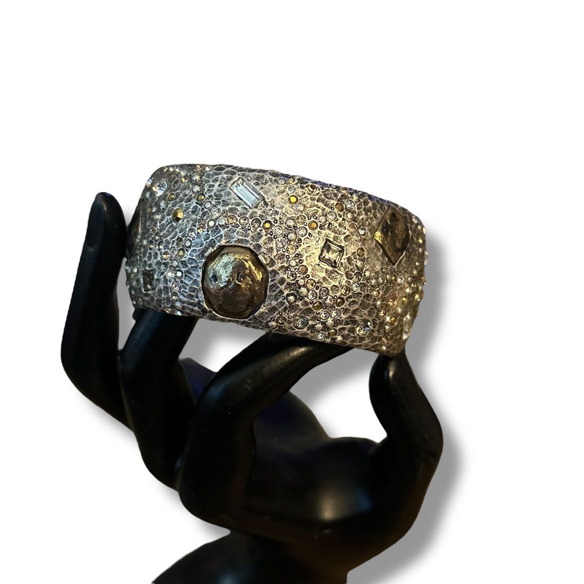 Other Tat2 Designs hammered silver embellished hinged bracelet Size ONE SIZE - 2 Thumbnail