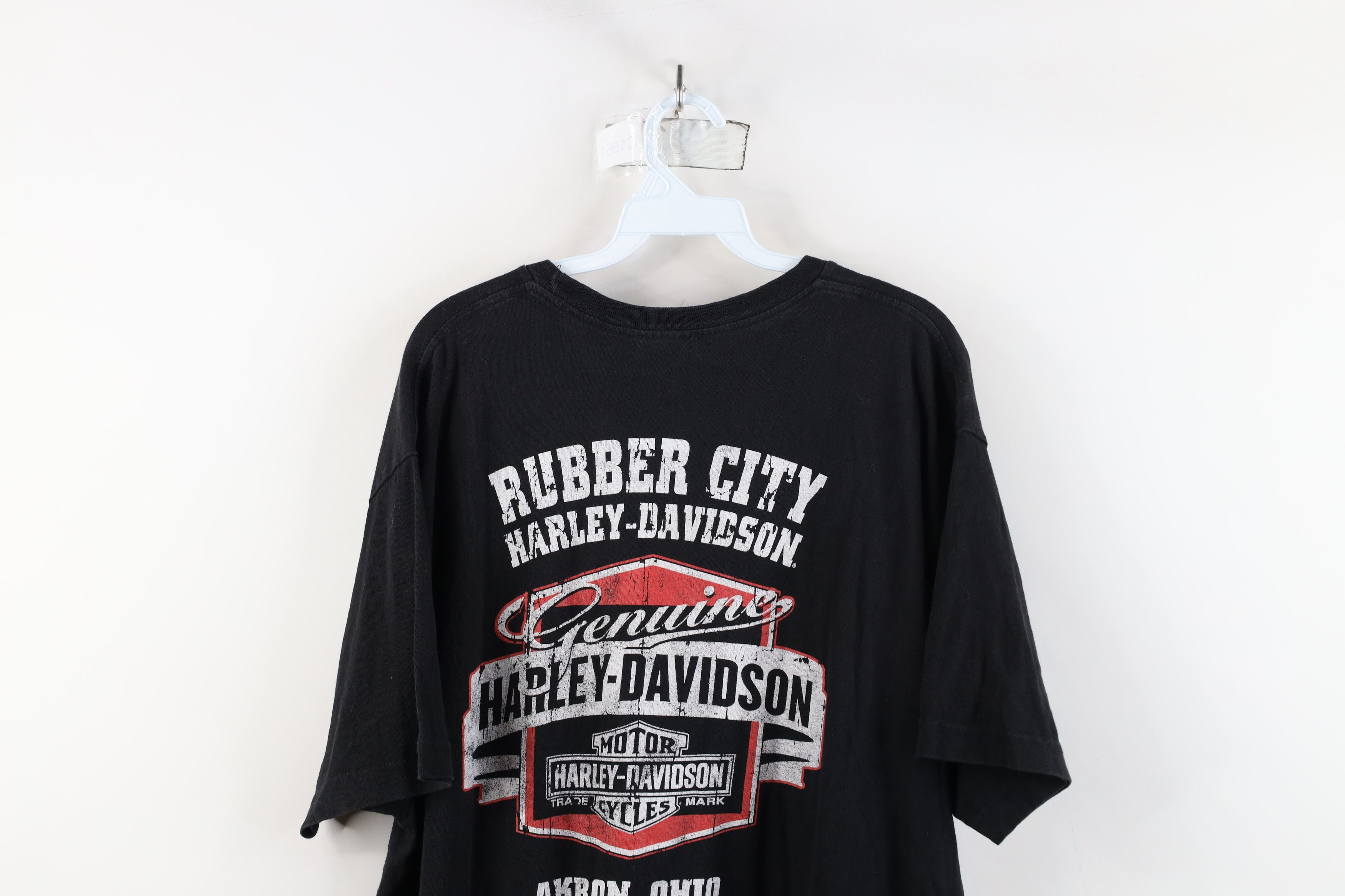 Harley Davidson × Vintage Y2K Harley Davidson Big Logo USA Flag Short Sleeve T-Shirt Size US XXL / EU 58 / 5 - 13 Thumbnail