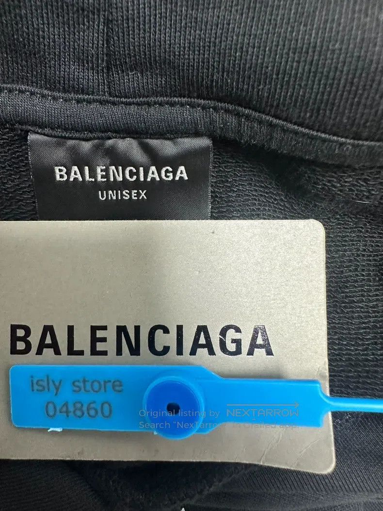 Balenciaga Balenciaga Letter Logo Printed Hooded Straight Sweatshirt Size US XS / EU 42 / 0 - 4 Thumbnail