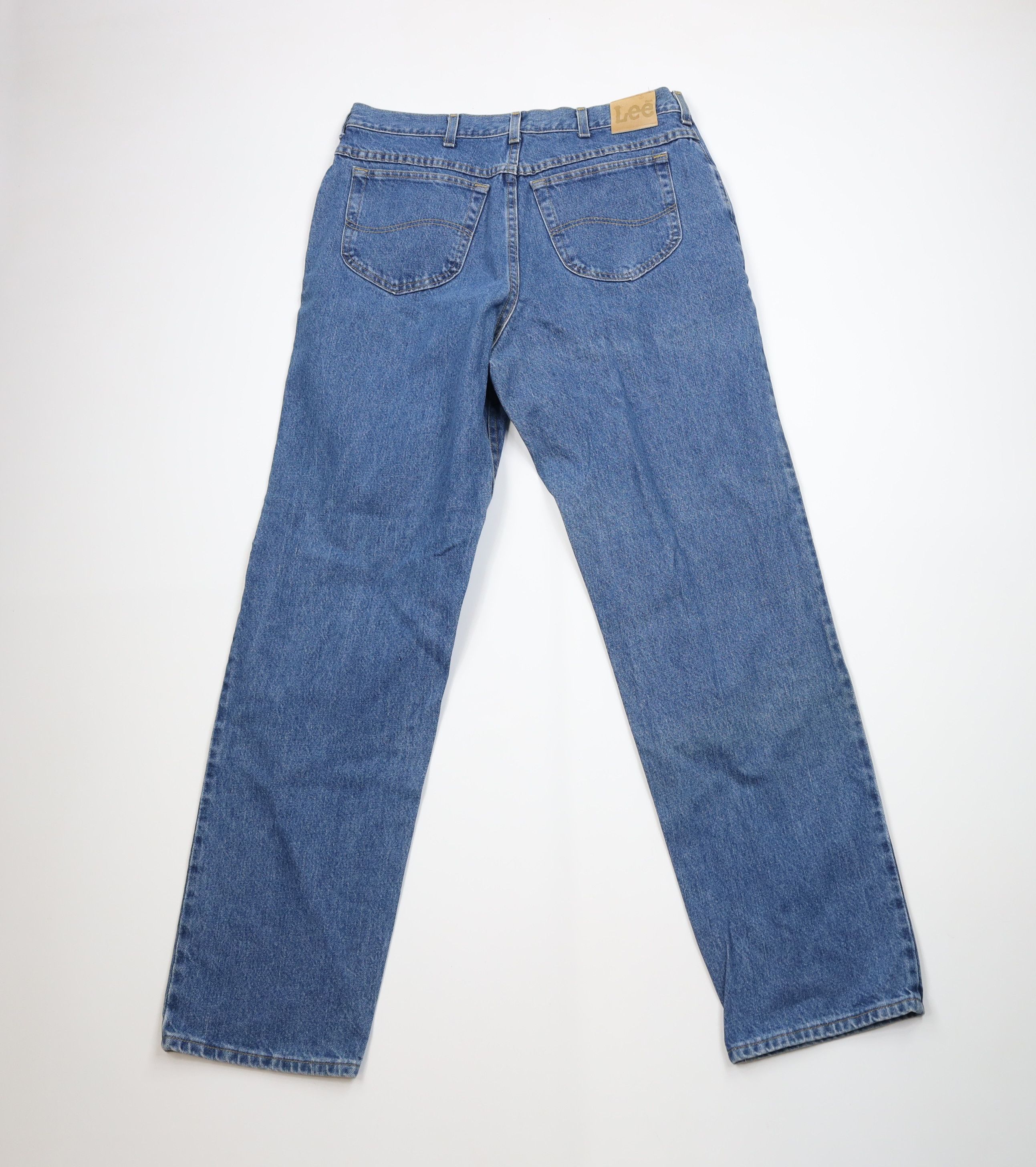 Lee Vintage 90s Lee Straight Leg Denim Jeans Blue Cotton Size US 38 / EU 54 - 9 Thumbnail