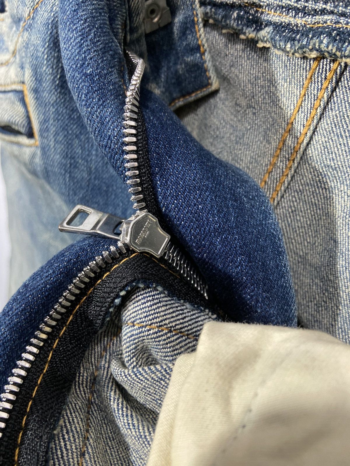 Balmain Balmain Denim Distressed Jeans moto bike Size US 31 - 7 Thumbnail
