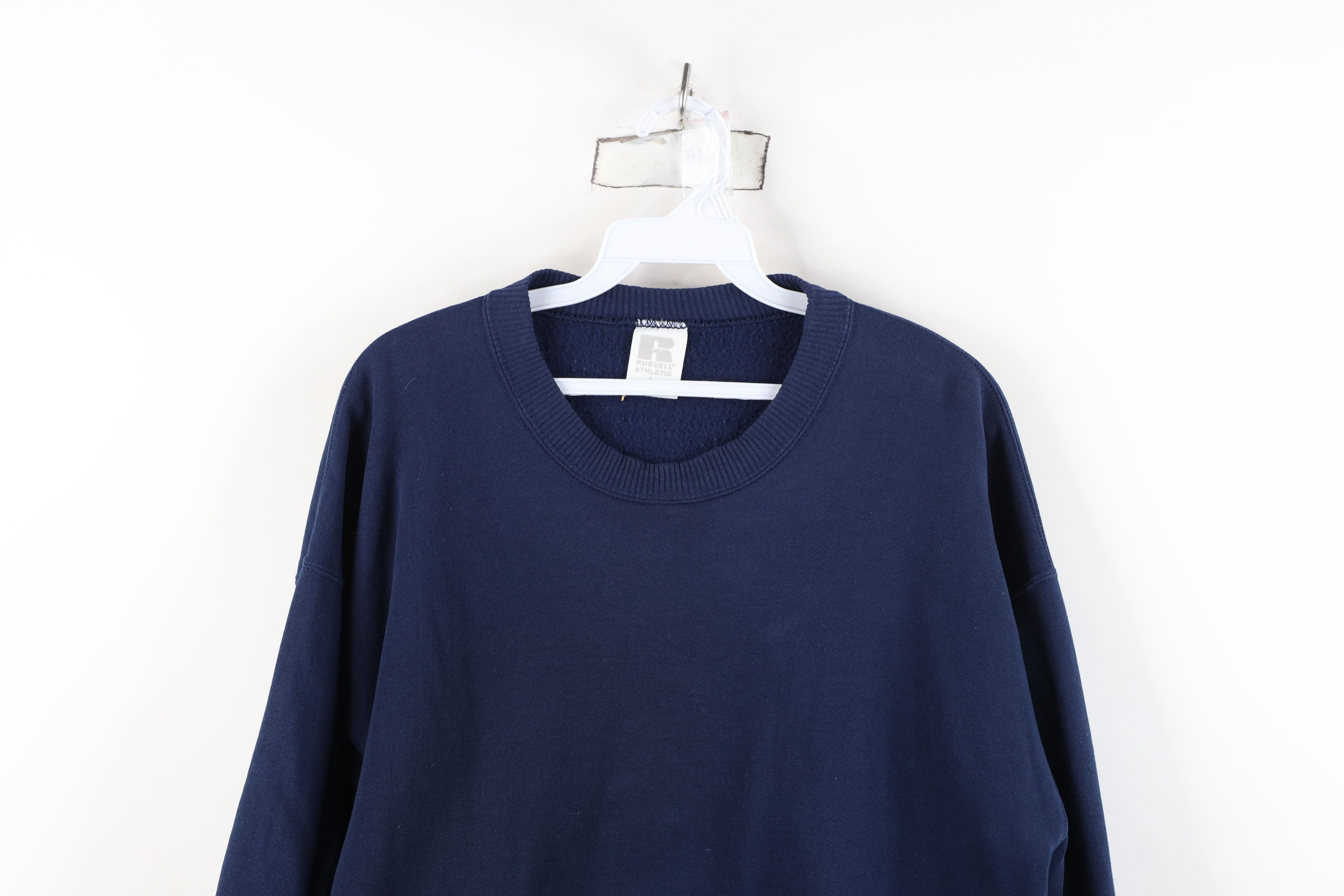 Russell Athletic Vintage 90s Russell Athletic Crewneck Sweatshirt Blue USA Size L / US 10 / IT 46 - 2 Thumbnail