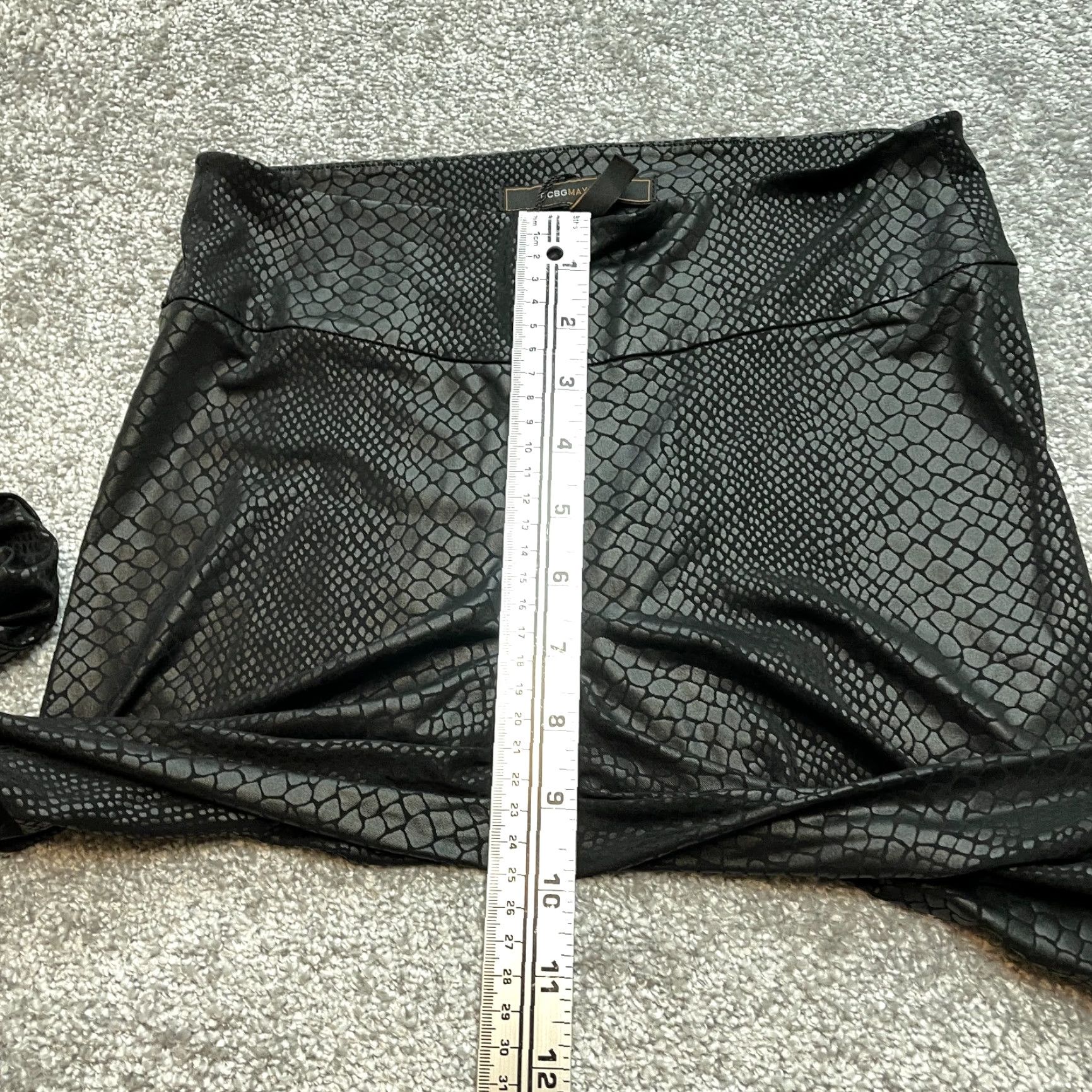 Bcbgmaxazria BCBGMAXAZRIA Leggings Womens Small Black Stretch Yoga Casual Polyester 26x31 Size 28" / US 6 / IT 42 - 4 Thumbnail