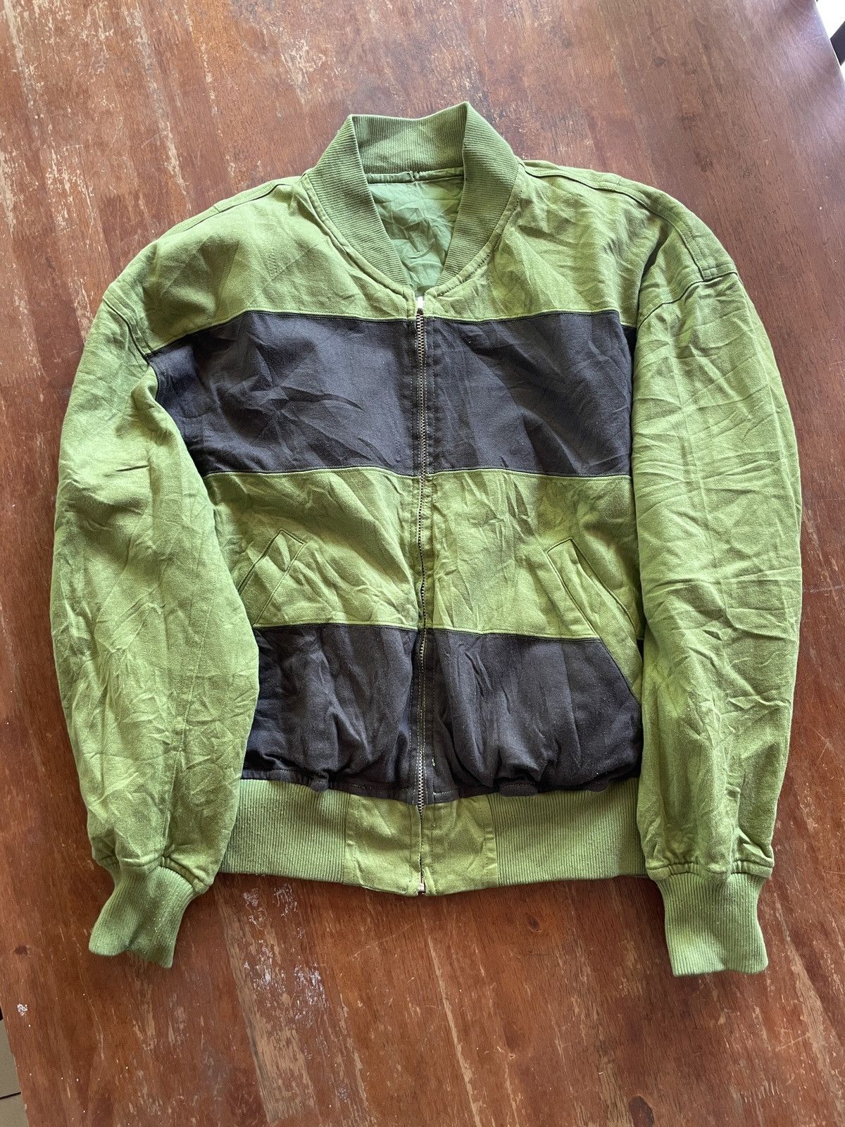 Designer × Japanese Brand Japan 🎌🇯🇵 NAB Reversible Bomber Jacket Military Style Stripe Size US M / EU 48-50 / 2 - 1 Thumbnail