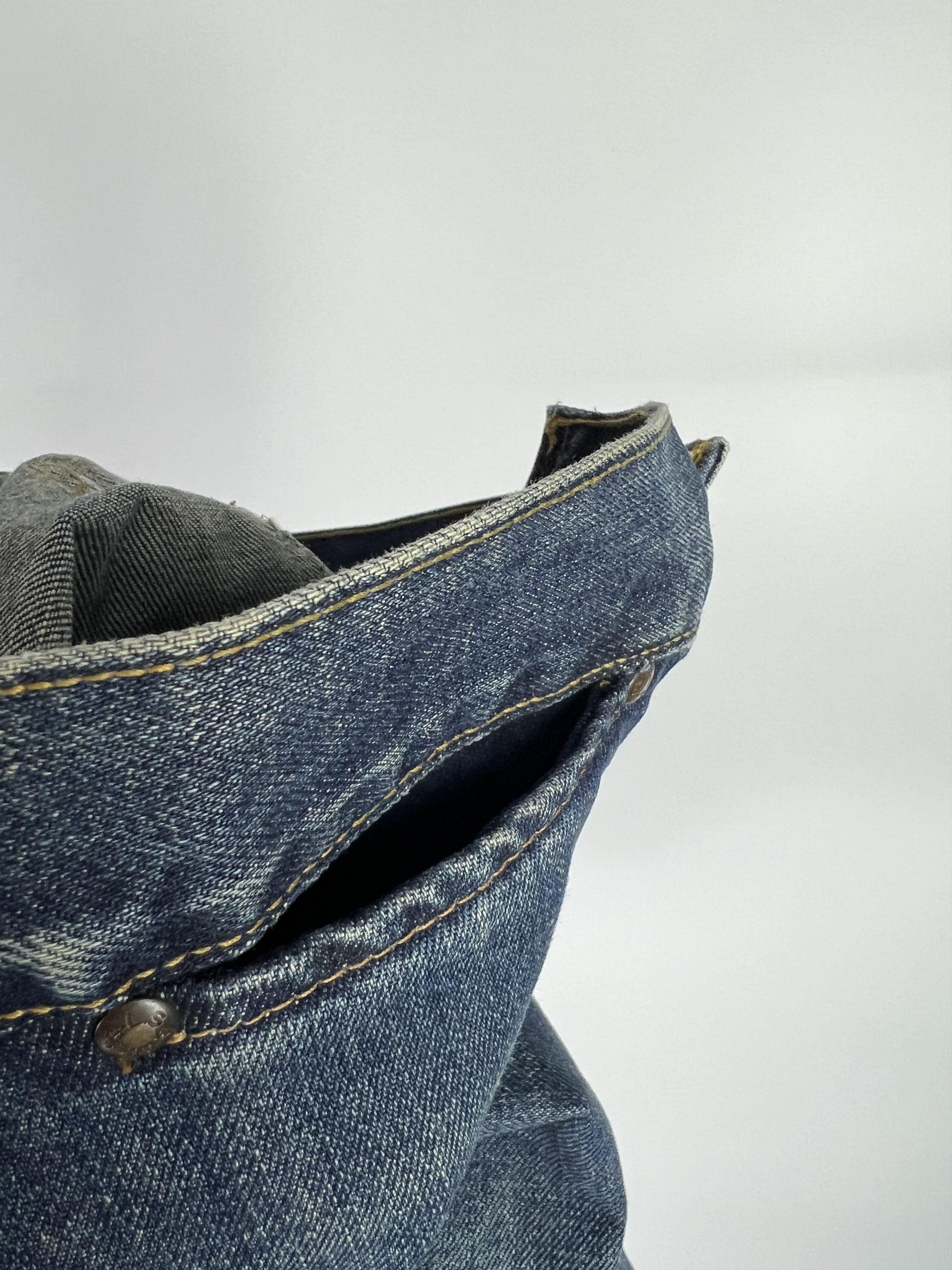 Levi's VTG Levis Blue Denim Midi Skirt Size S Y2K Size 26" / US 2 / IT 38 - 10 Thumbnail
