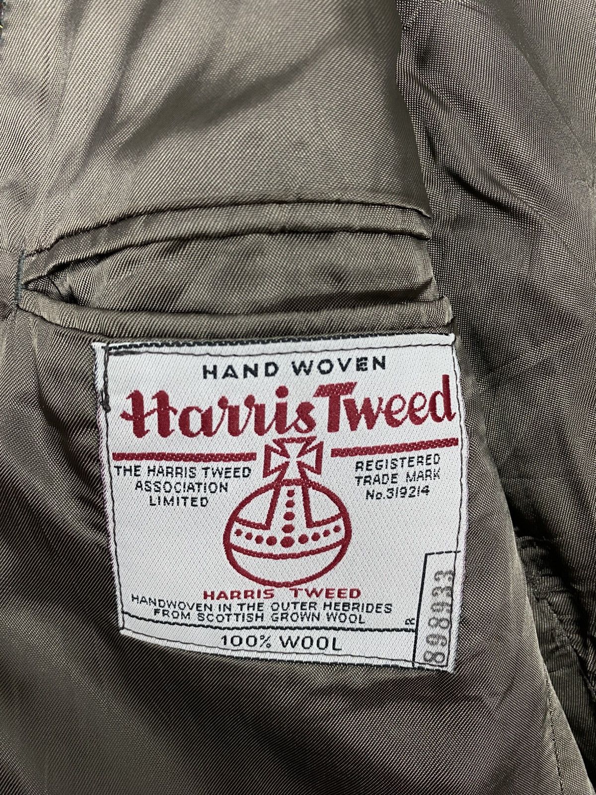 Harris Tweed Rare‼️ Vtg Harris Tweed Hand Woven Wool Coat Made Britain Size US M / EU 48-50 / 2 - 7 Thumbnail