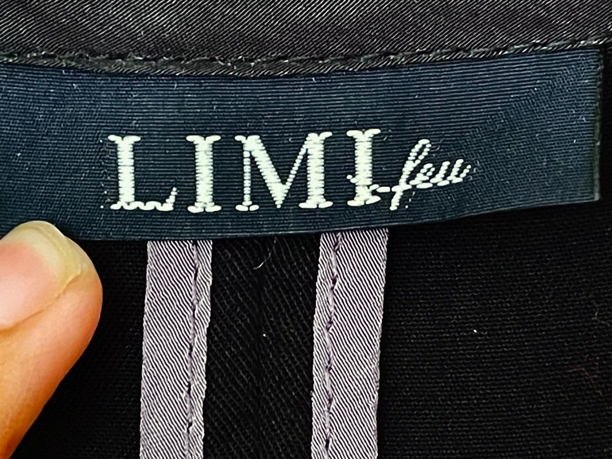 Japanese Brand × Limi Feu Vintage Japanese Brand Black Draped Dress 2000s Size M / US 6-8 / IT 42-44 - 8 Thumbnail
