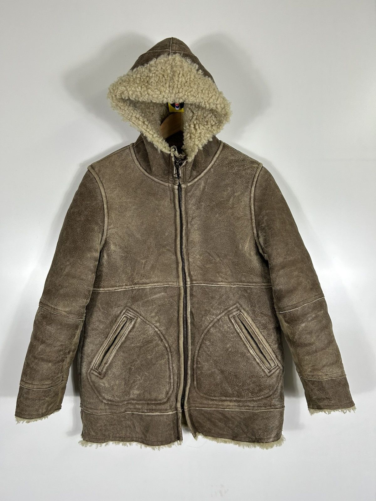 Leather 🔥Inpatchtys Kerri Lamb Hoodie Zipper Jacket Size US S / EU 44-46 / 1 - 1 Thumbnail