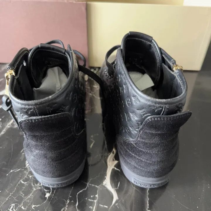Other Louis Vuitton Black Leather High-Top Sneakers -2508 Size US 8 / EU 41 - 3 Thumbnail