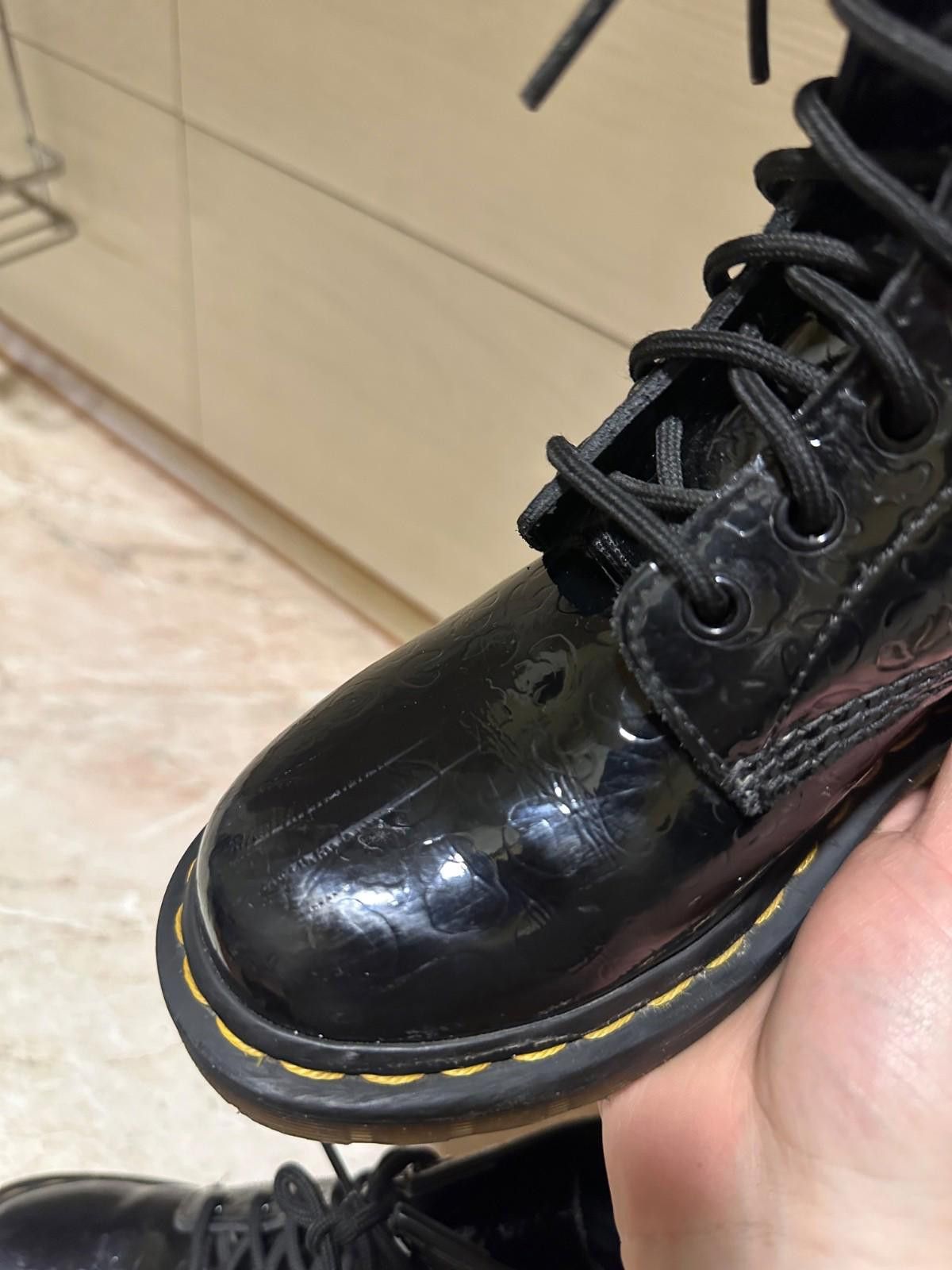 Dr. Martens Dr Martens 1460 Leopard Embossed Black Leather Boots Uk 5 Size US 7 / IT 37 - 8 Thumbnail